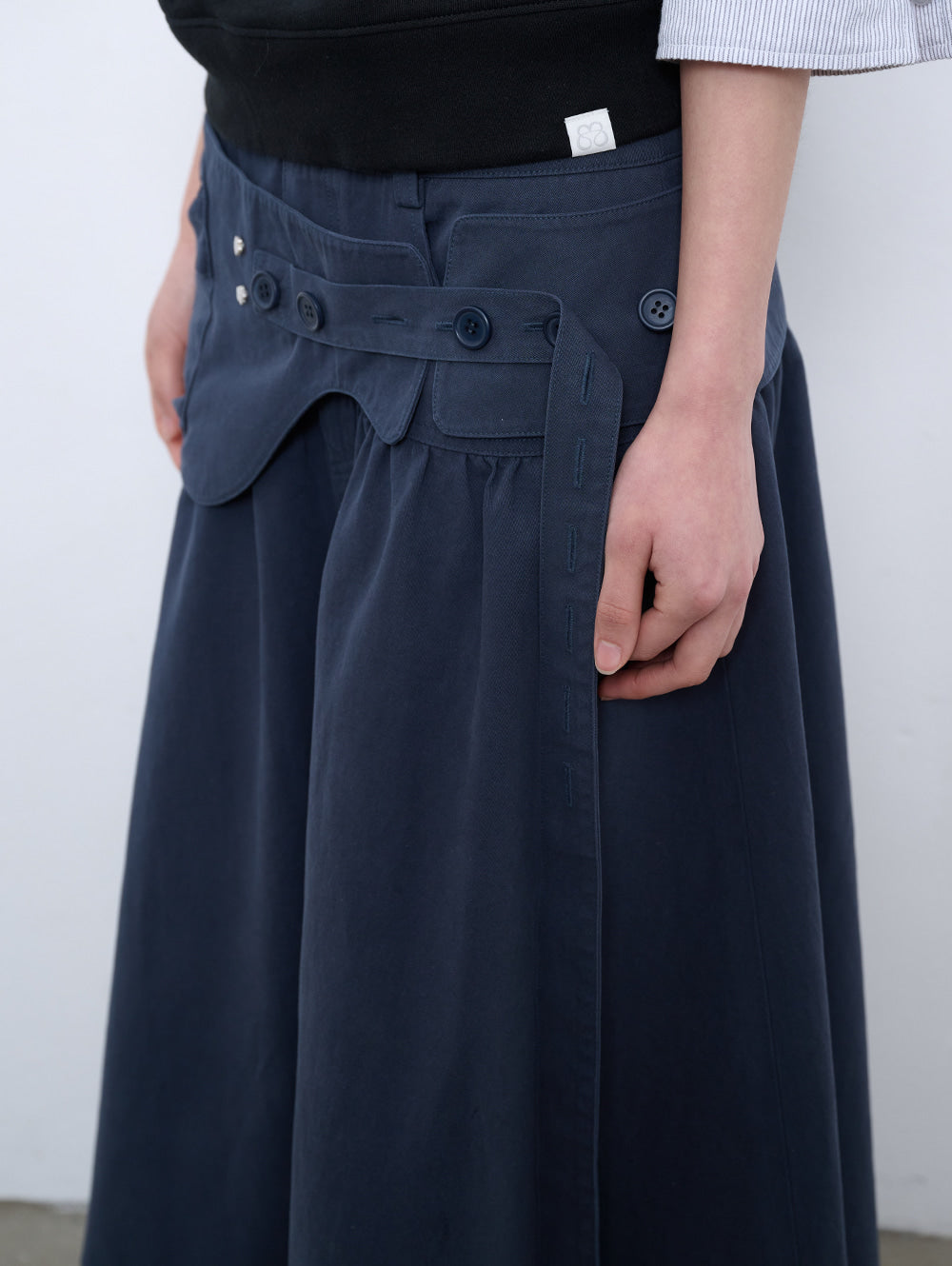 6/8 21:00発売【TUOMIO】WASHED BELT BAG SKIRT