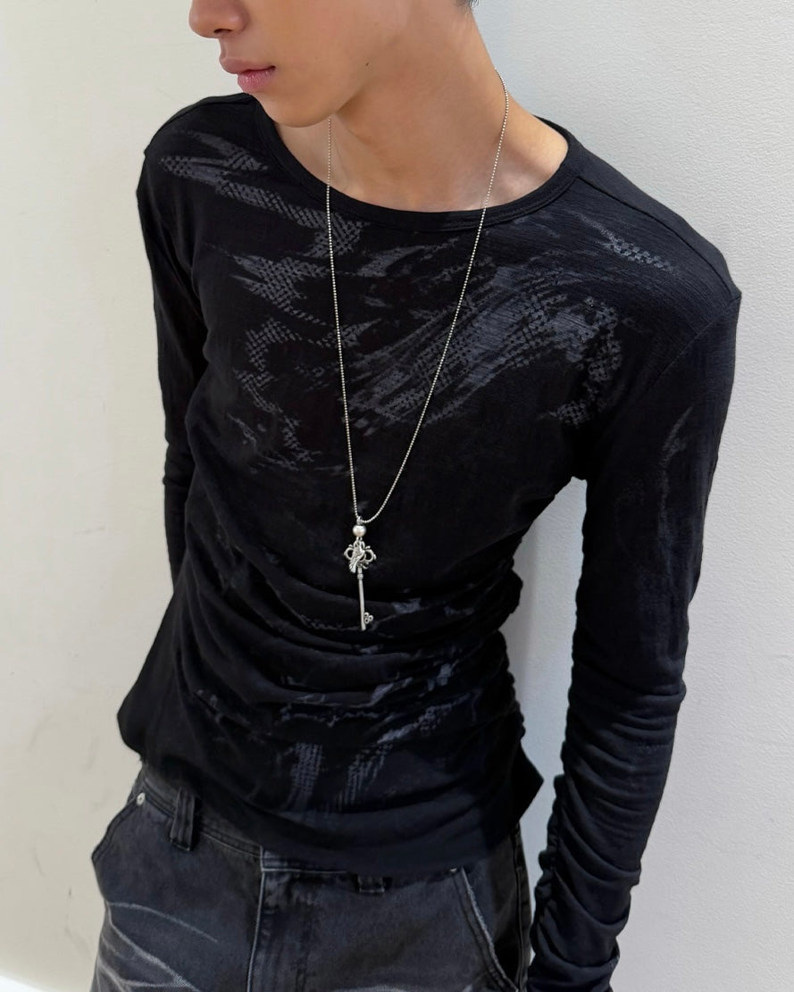 【LECYTO】Winged Key Pendant Necklace