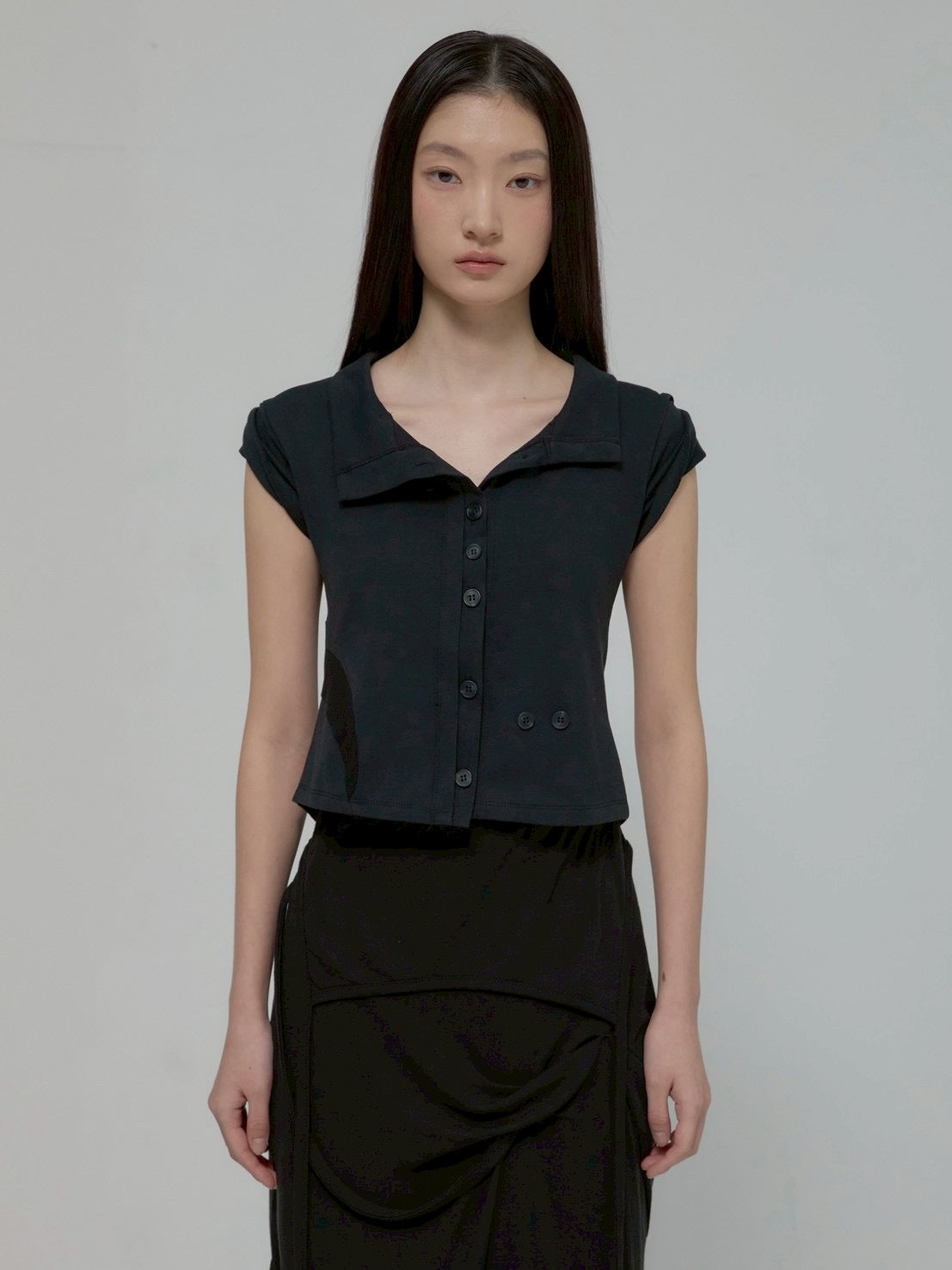 6/22 21:00発売【FLAREUP】Paneled Half Shirts