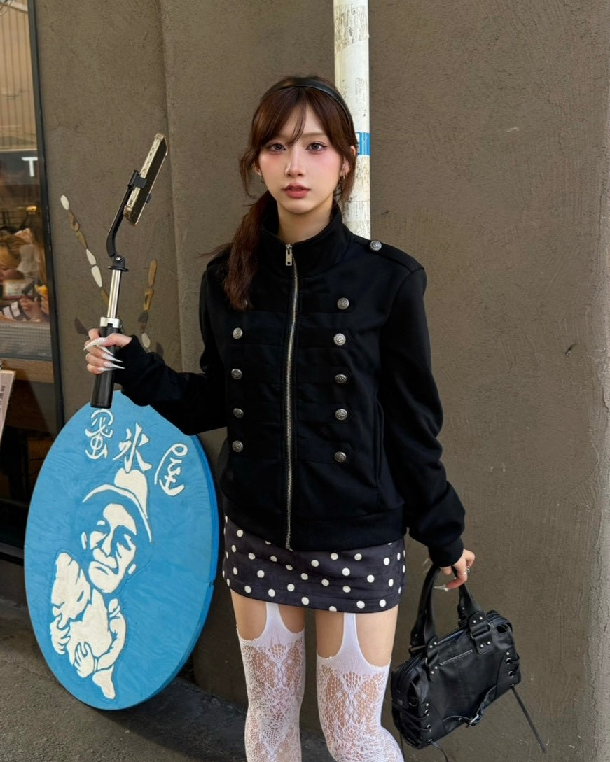 大阪店 WEB限定 受注制【Never mind the XU】Dot Muse Mini Skirt