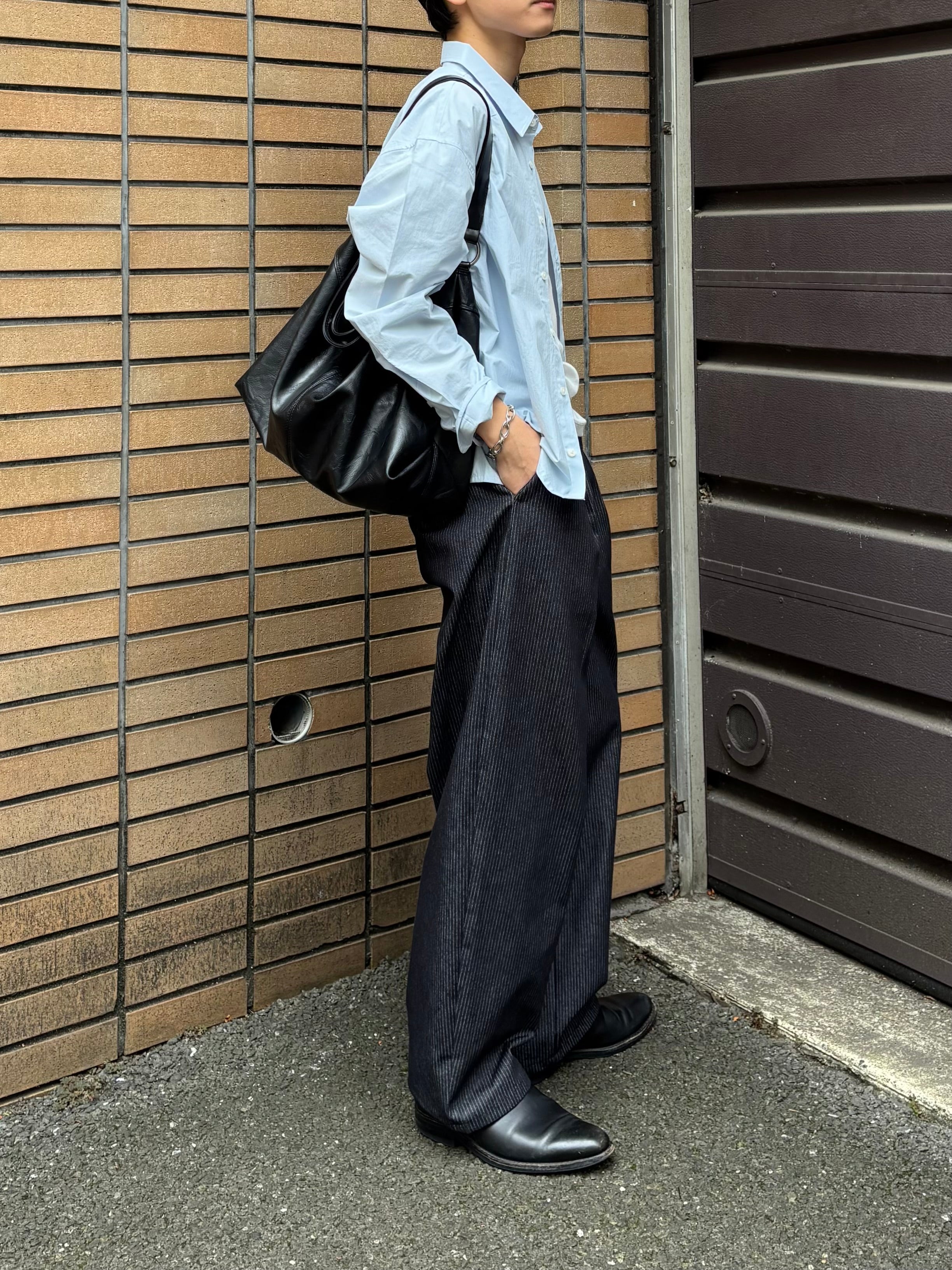 東京店WEB限定受注制【Chikashitsu +】soft touch cropped shirt (3color)