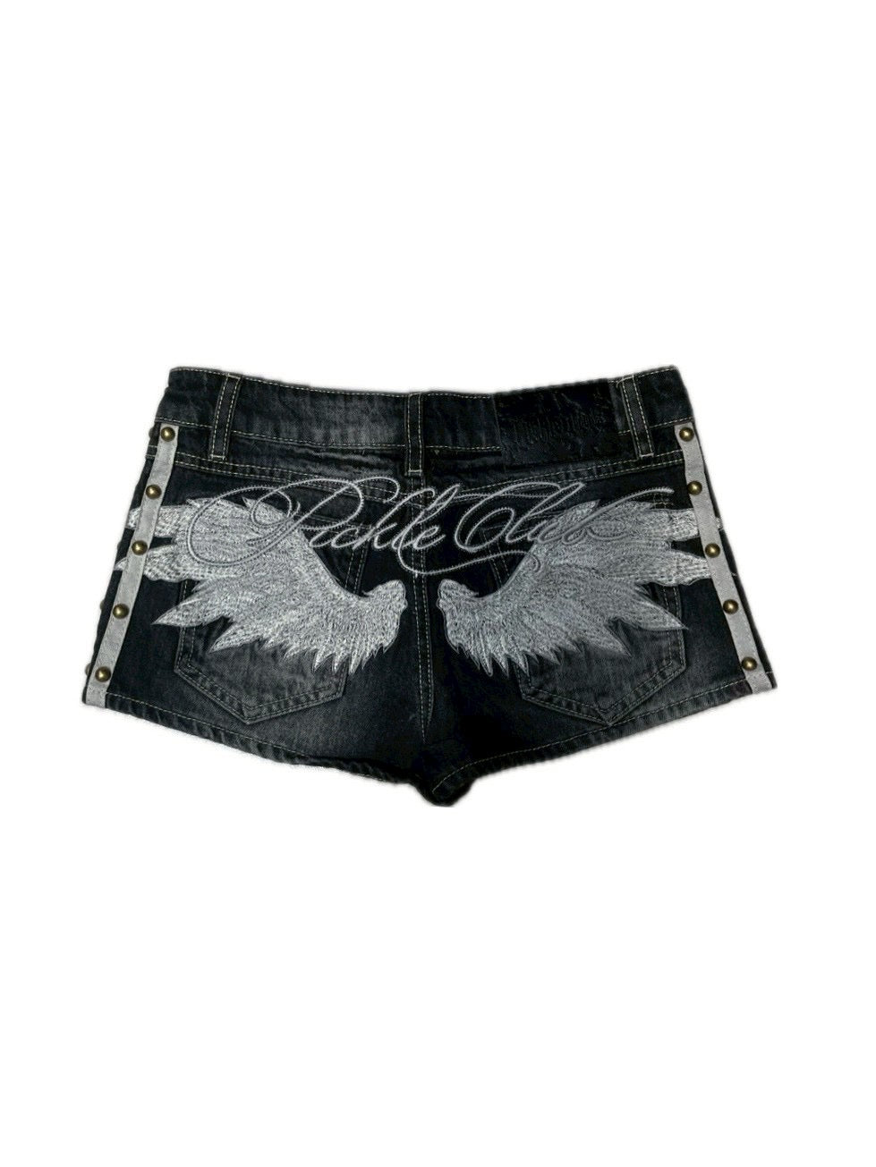 7/11 20:00発売　国際配送【BABY09】angel studs denim shorts (3color)