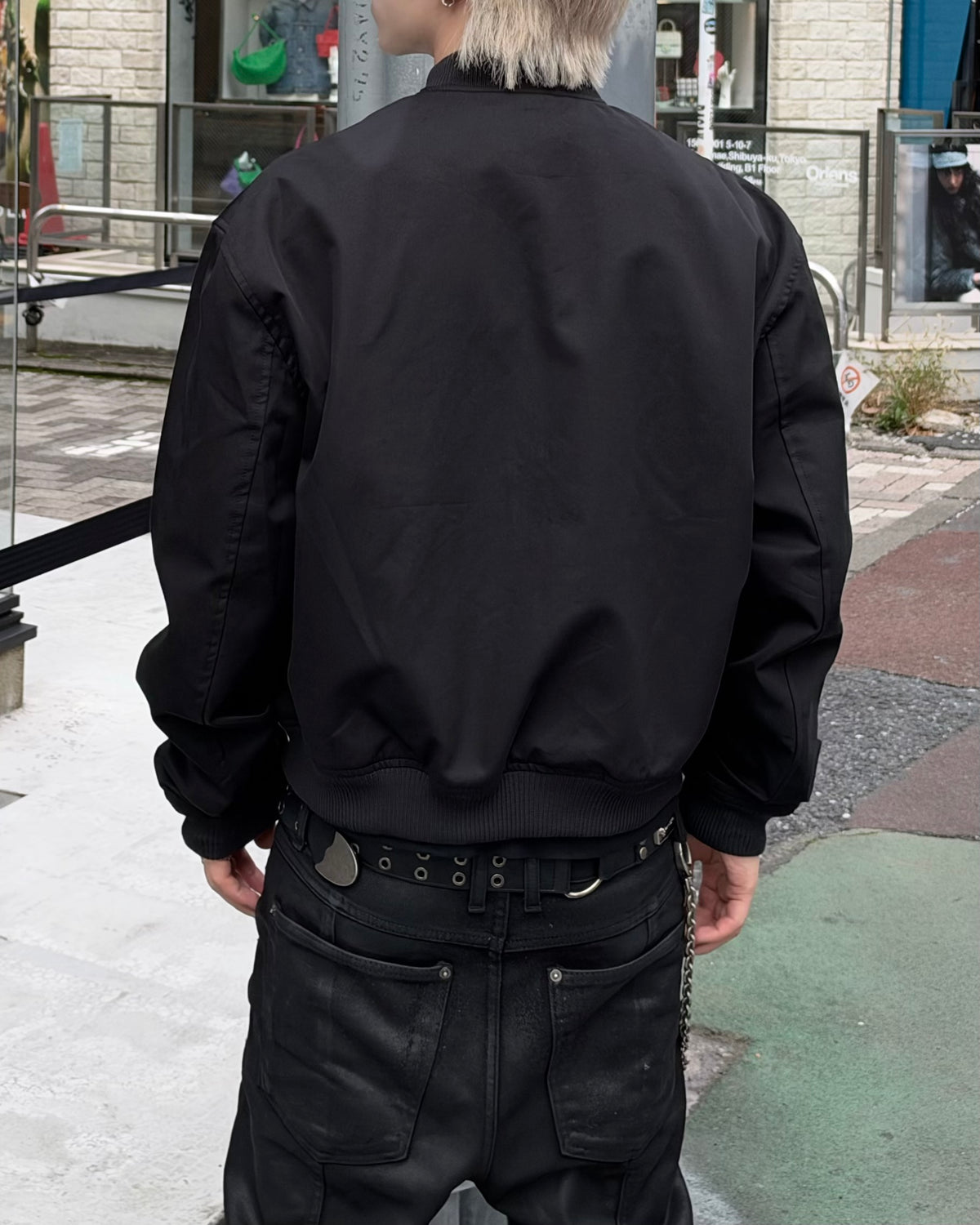 大阪店WEB限定受注制【Chikashitsu +】cropped heavy nylon MA-1 (2color)