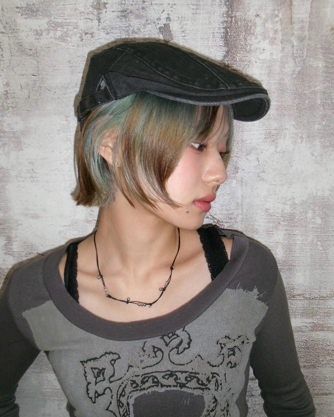 受注制【OaKS】boho chic beaded cord necklace (2color)