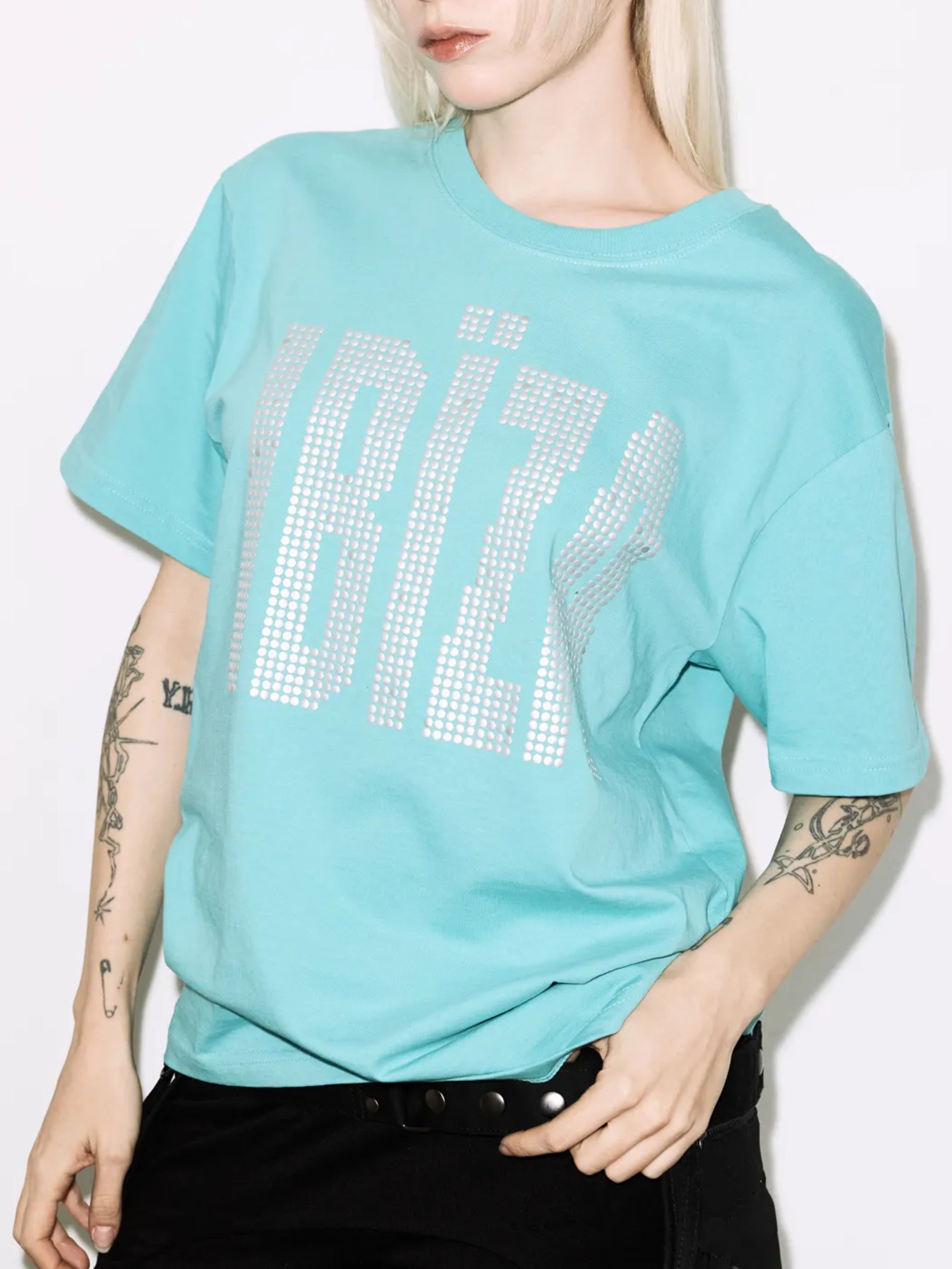 【FANCY CLUB】IBIZA RHINESTONE TEE