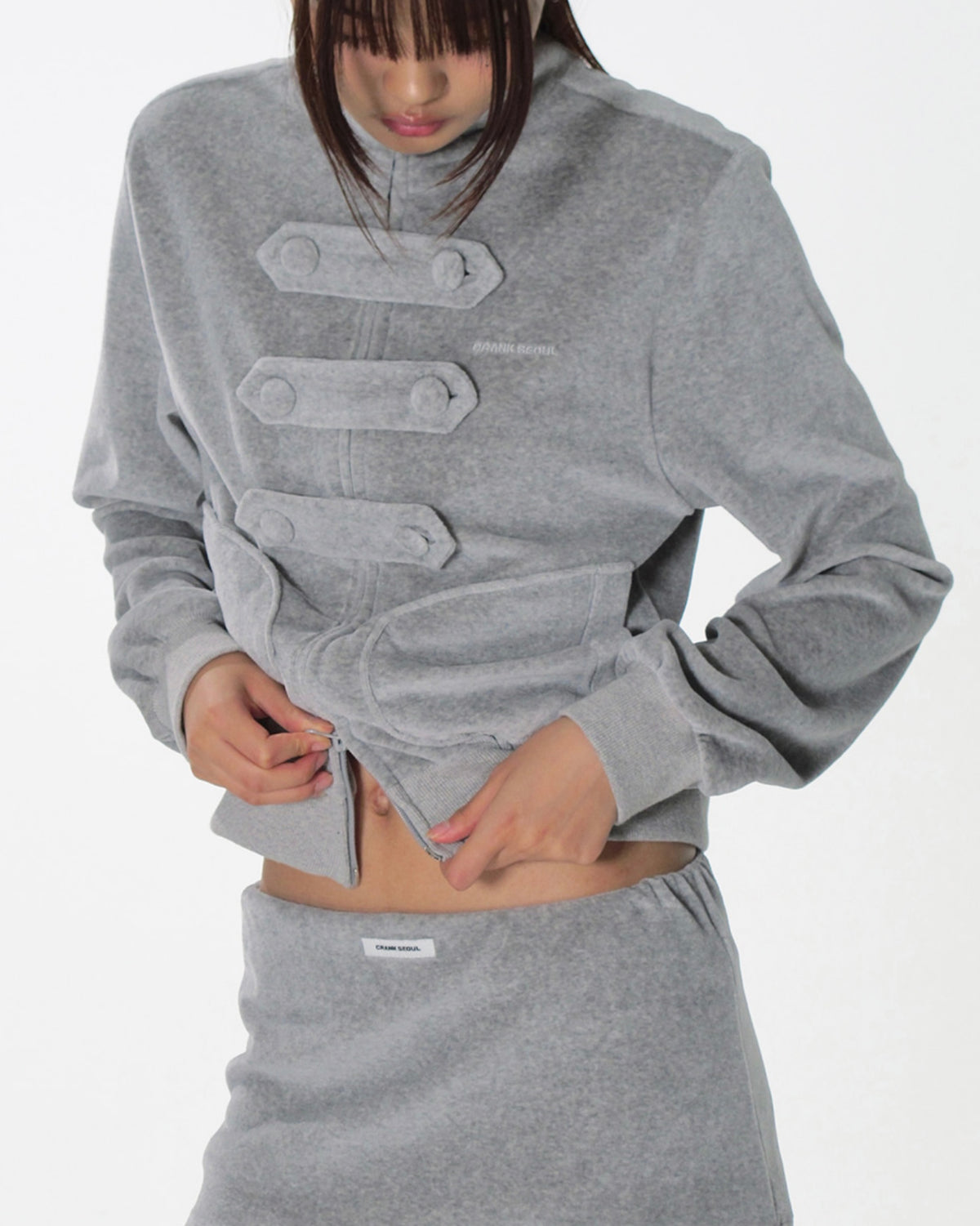 【CRANK】TOGGLE TERRY ZIP-UP