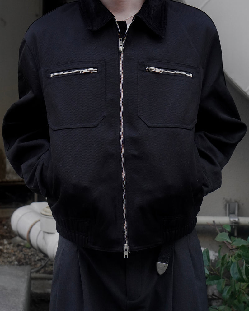 東京店WEB限定受注制【Chikashitsu +】Corduroy Collar Work Jacket (2color)