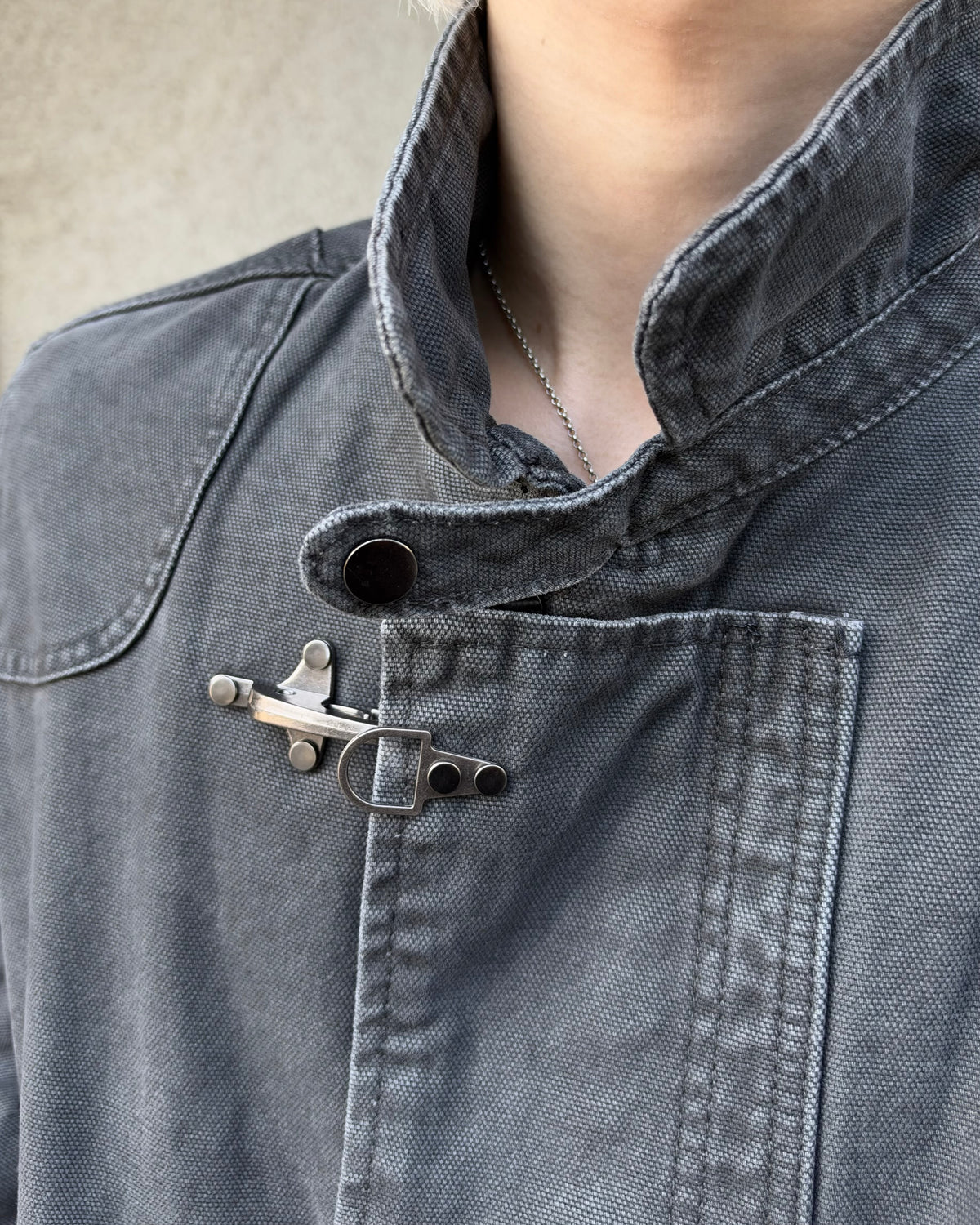 大阪店WEB限定受注制【Chikashitsu +】design hook cropped jacket (3color)