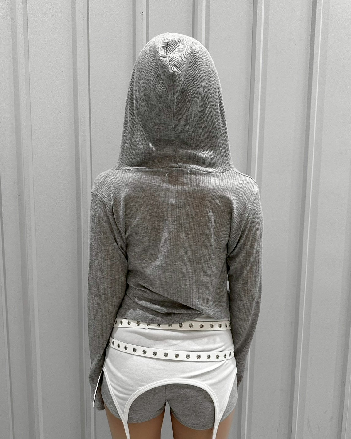 受注制【nmtc+】Sheer Button Hooded Cardigan (2color)