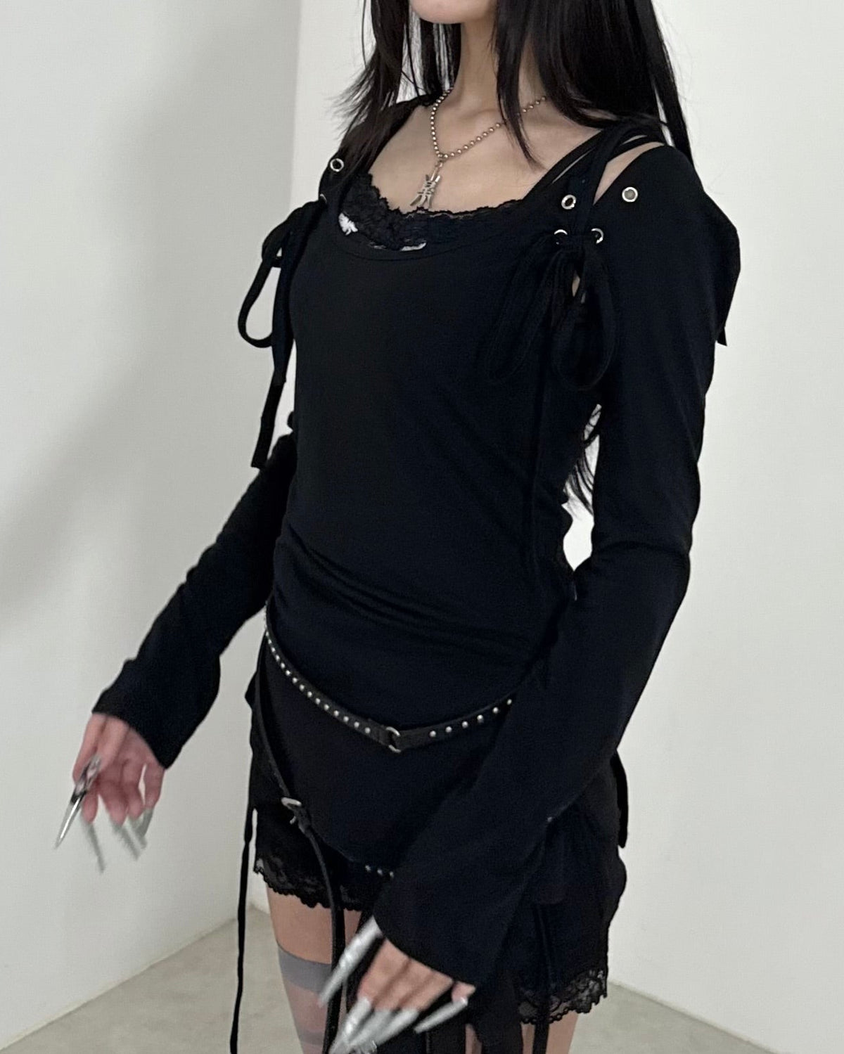 名古屋店WEB限定受注制【nmtc+】Eyelet Layered Bolero Set (3color)