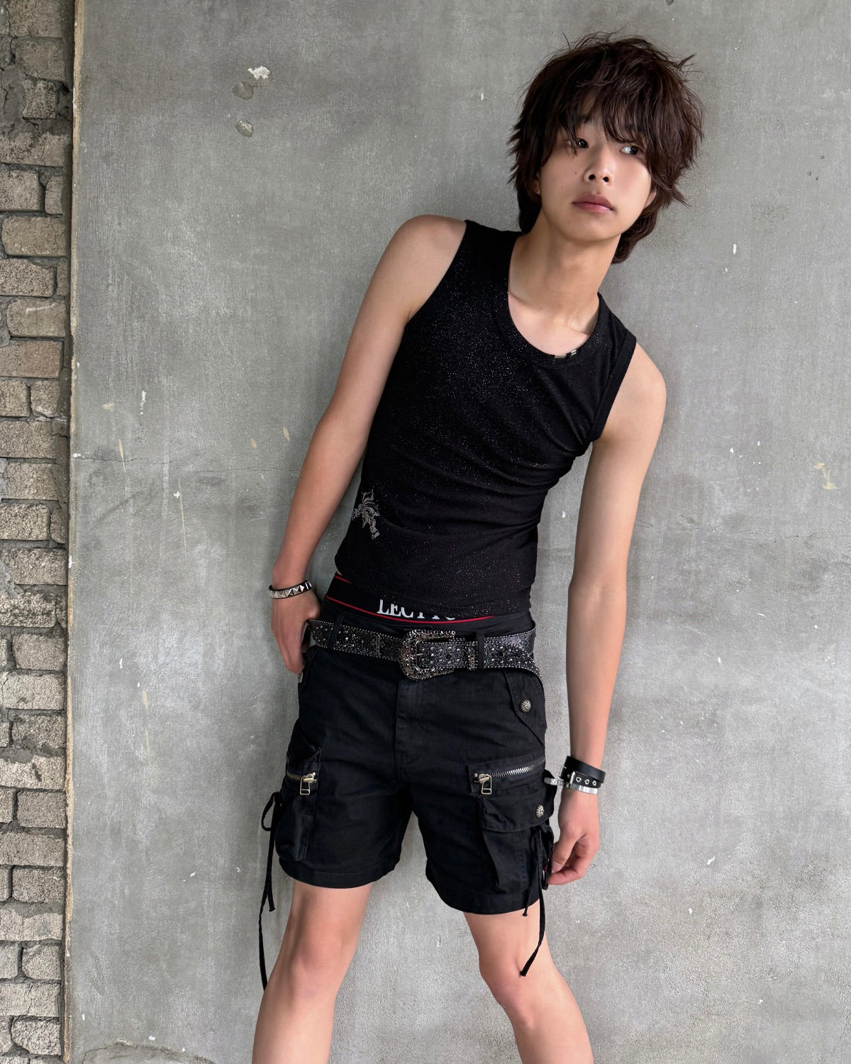 【LECYTO】Glitter Rib Sleeveless