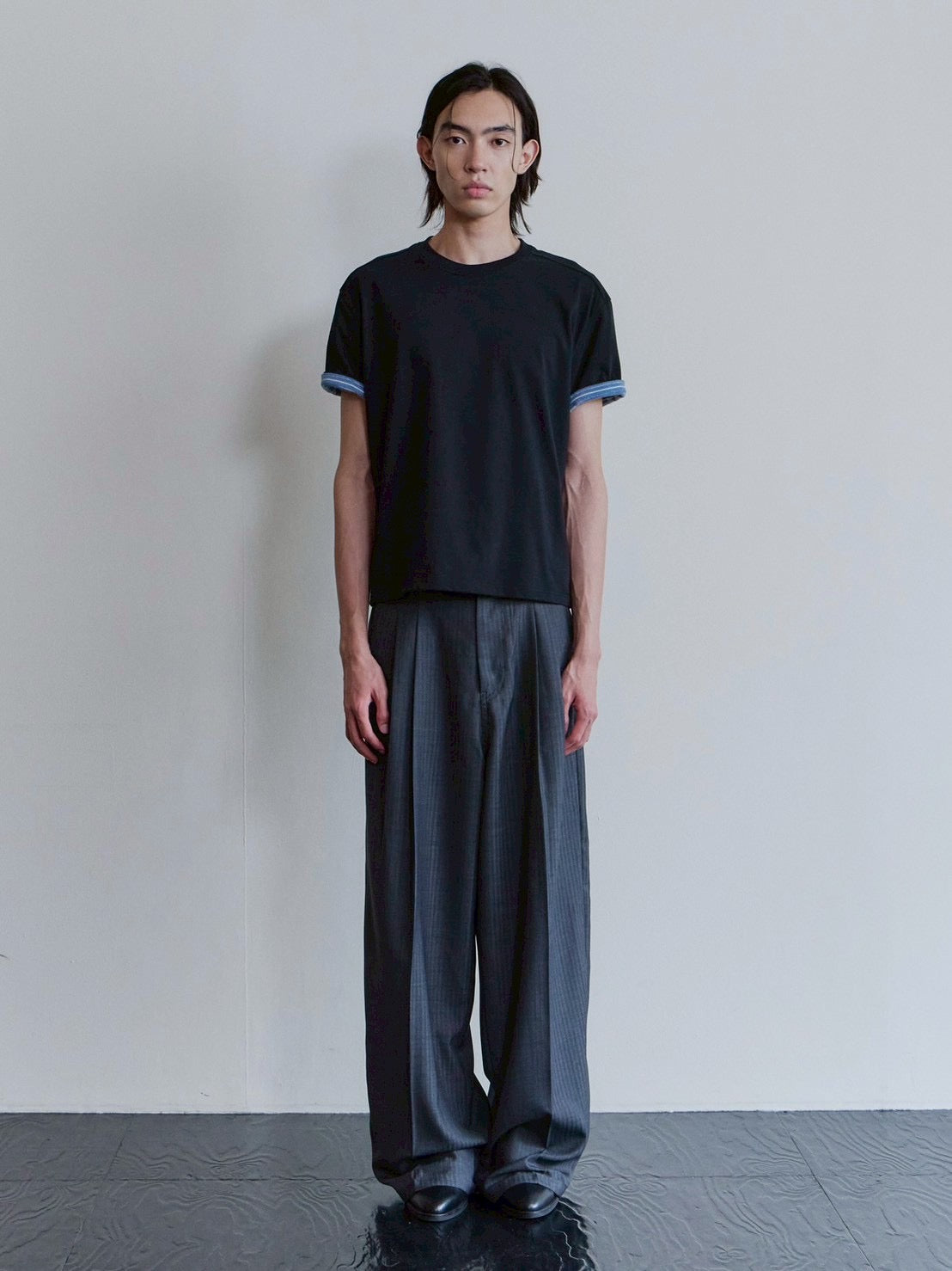 【Waviness】Stripe Layered T-shirts
