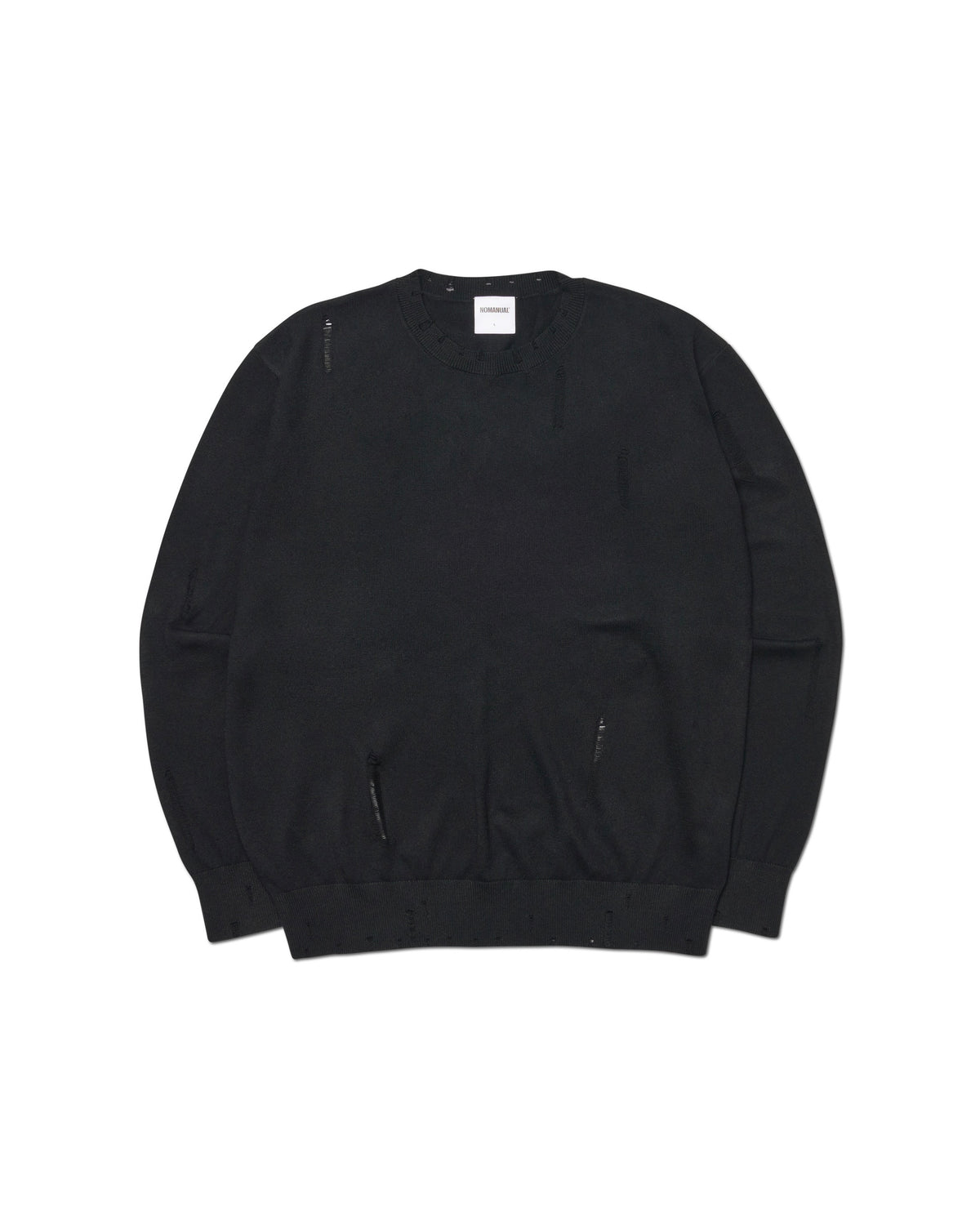 【NOMANUAL】DAMAGED WOOL KNIT
