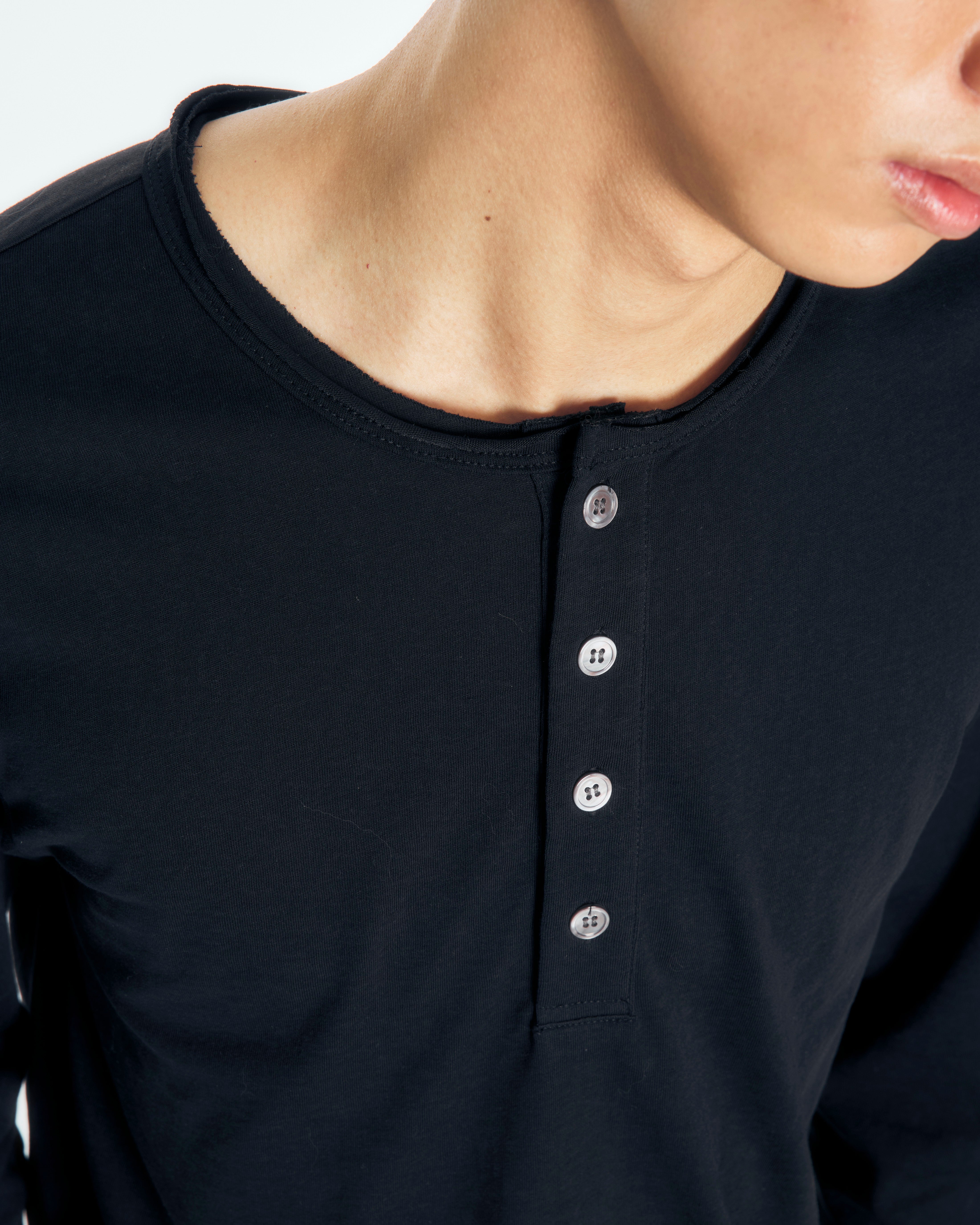 【CS】cut off henry neck tee