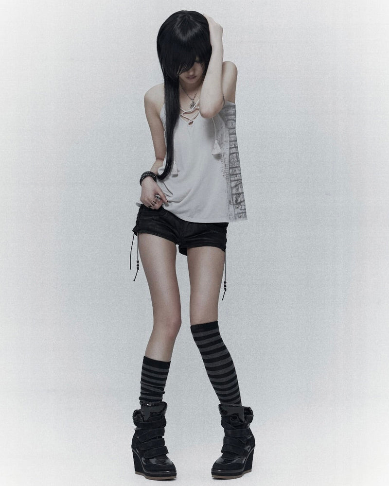 【bonienkiye】X-Strap Slip Tank