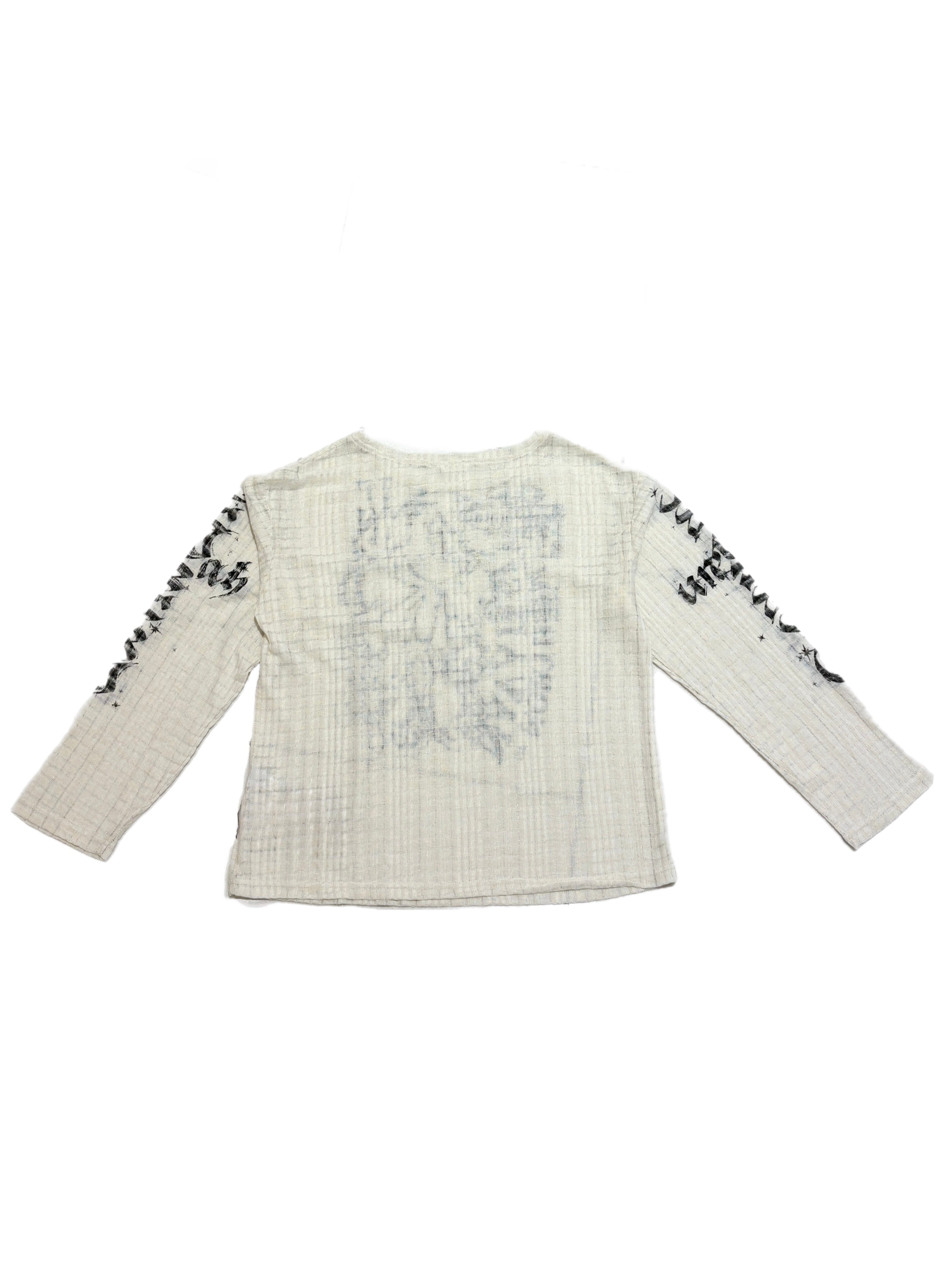 【BABY09】lettering see-through tops (2color)