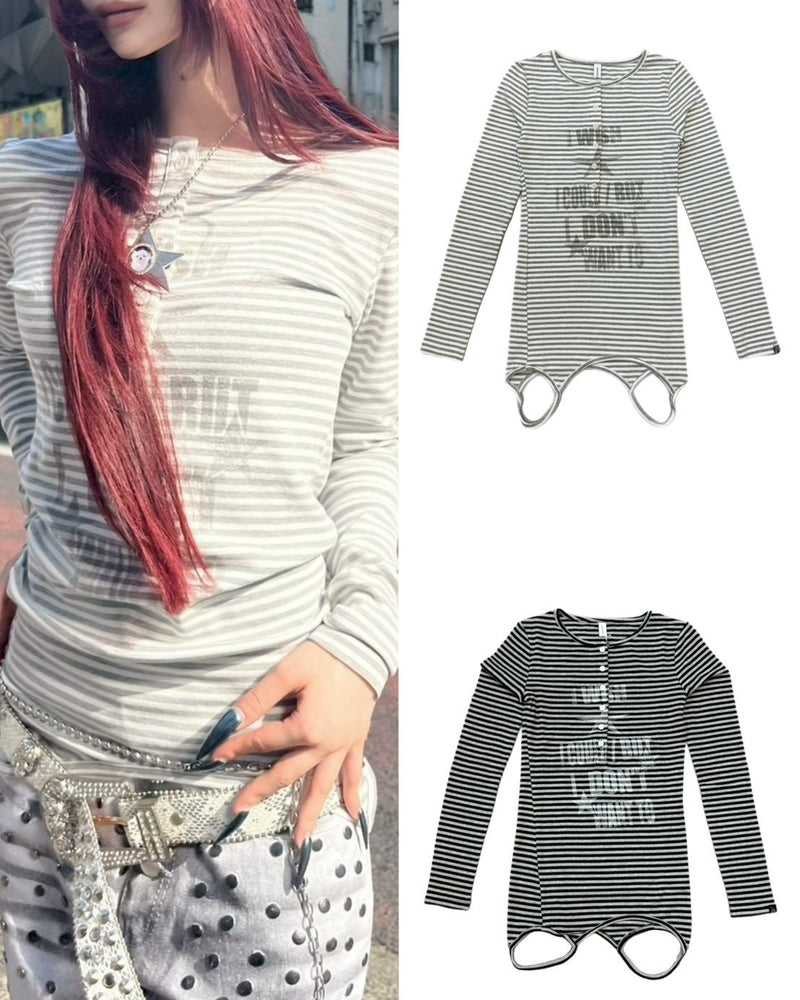 国際配送【BABY09】 3way border print tops (2color)