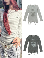 国際配送【BABY09】 3way border print tops (2color)