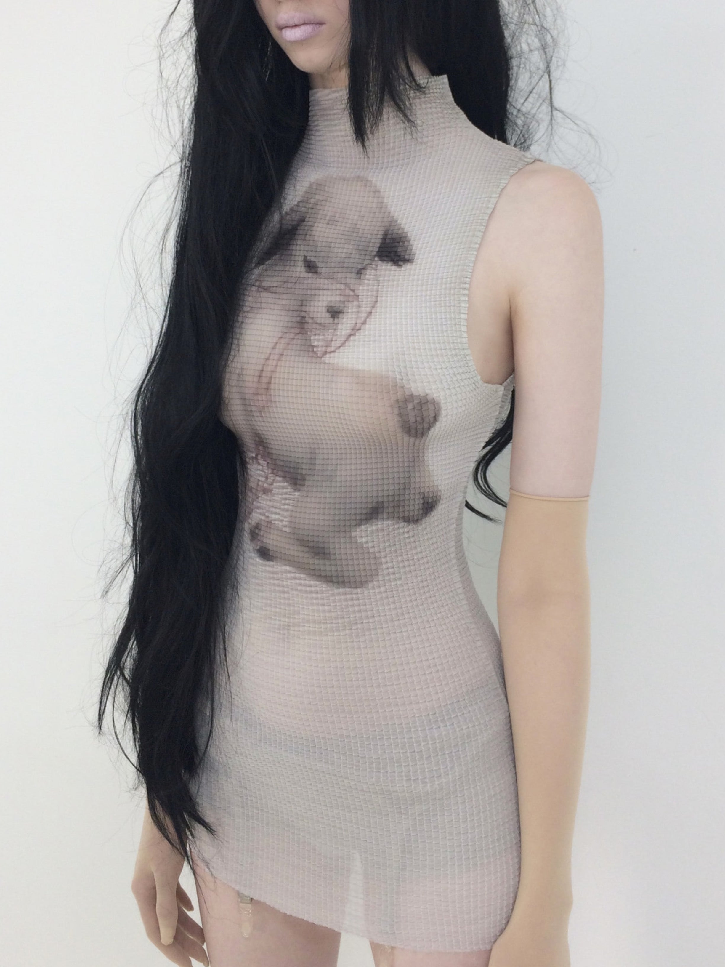 【bonnae】Pleated mini dress