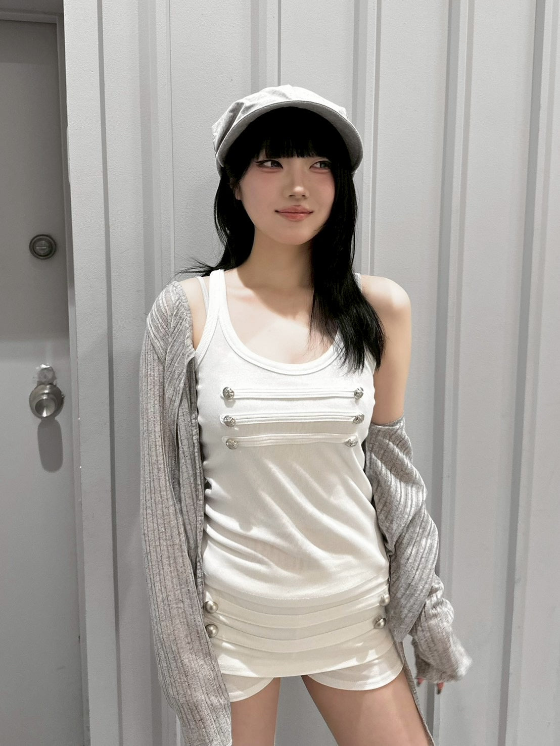 受注制【nmtc+】Sheer Bolero Cardigan (3color)