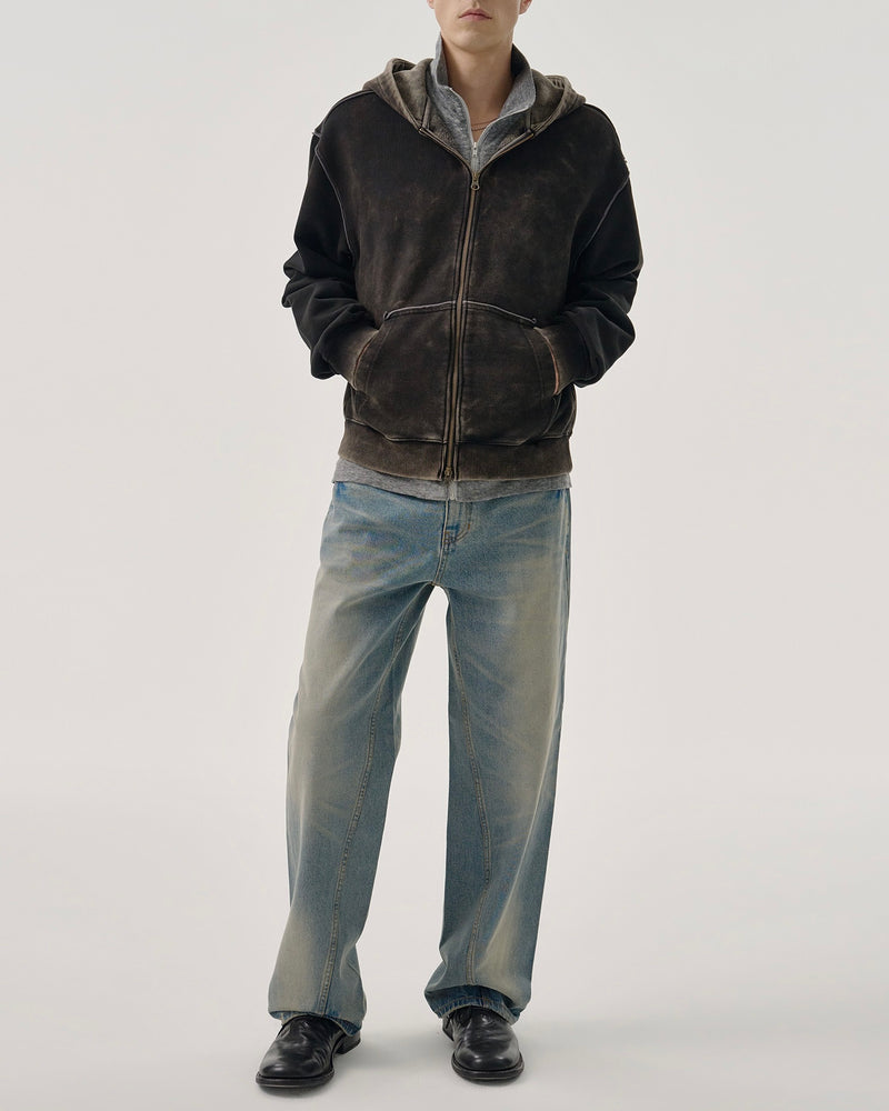 【MMIC】SHADE LAYER ZIP-UP HOODIE