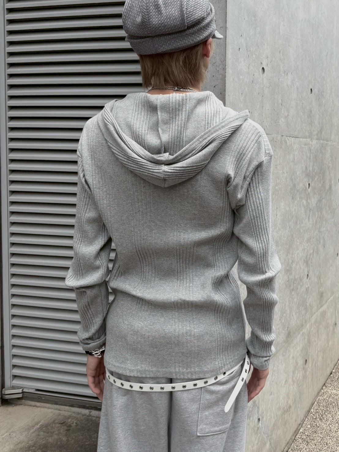 受注制【nmtc+】hooded henley neck long sleeve (3color)