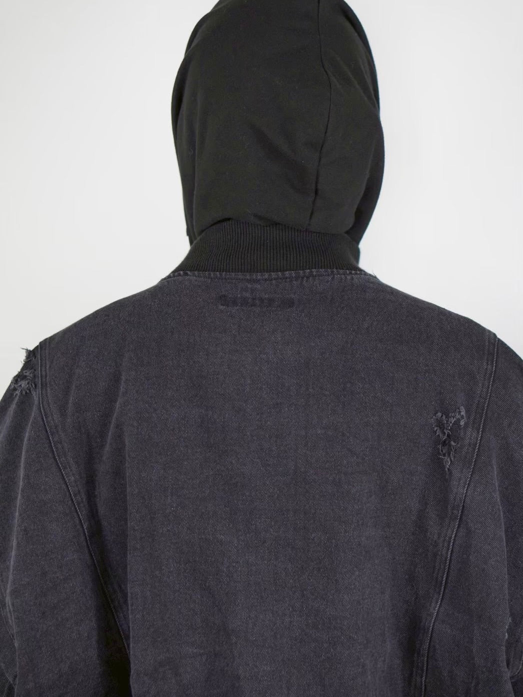 【Chikashitsu +】denim flight bomber jacket (2color)