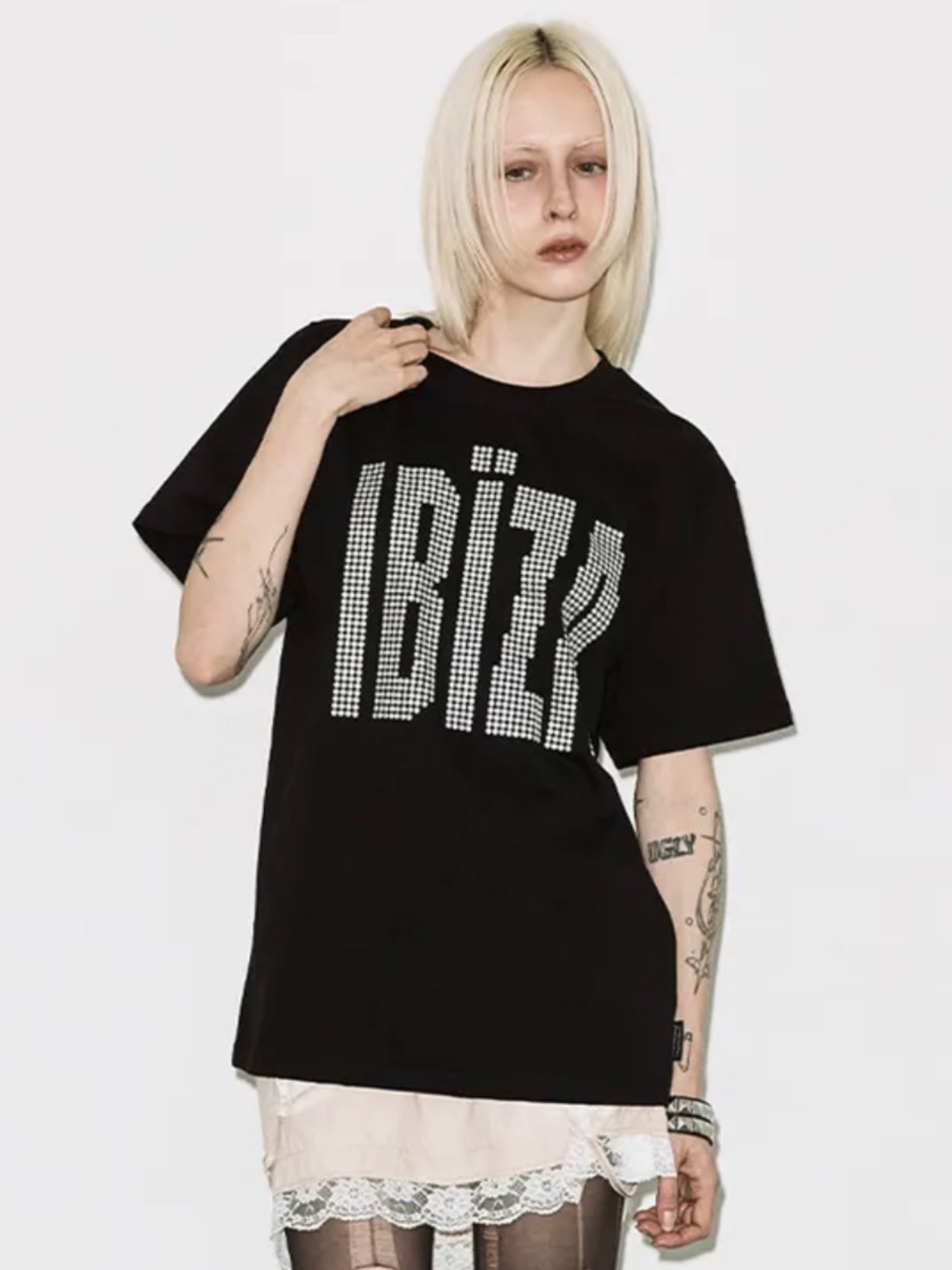 【FANCY CLUB】IBIZA RHINESTONE TEE