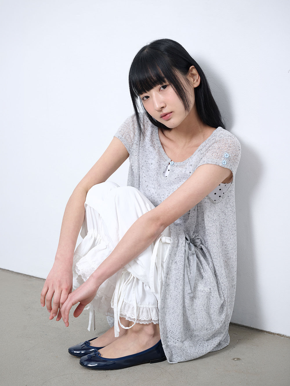 【TUOMIO】CROCHET MINI DRESS