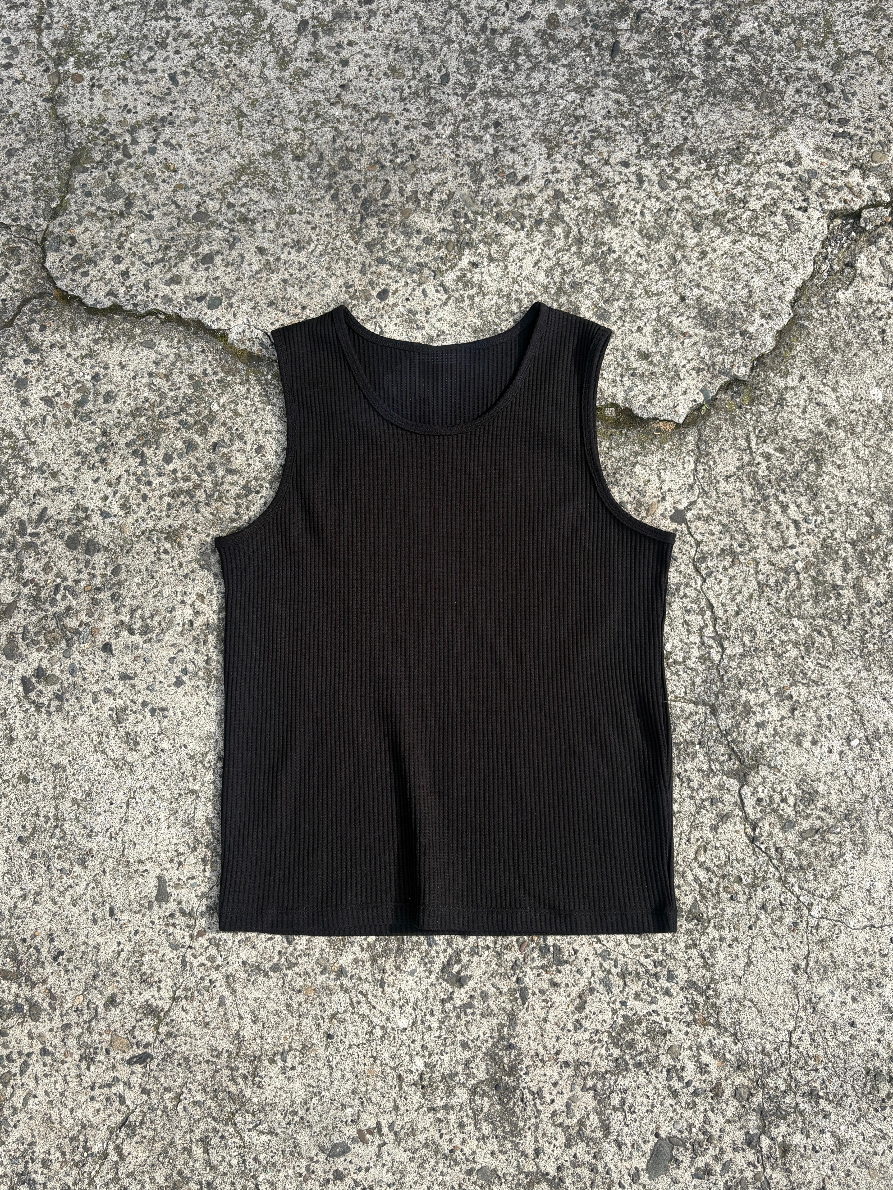 受注制【youll】Waffle tank top (3color)
