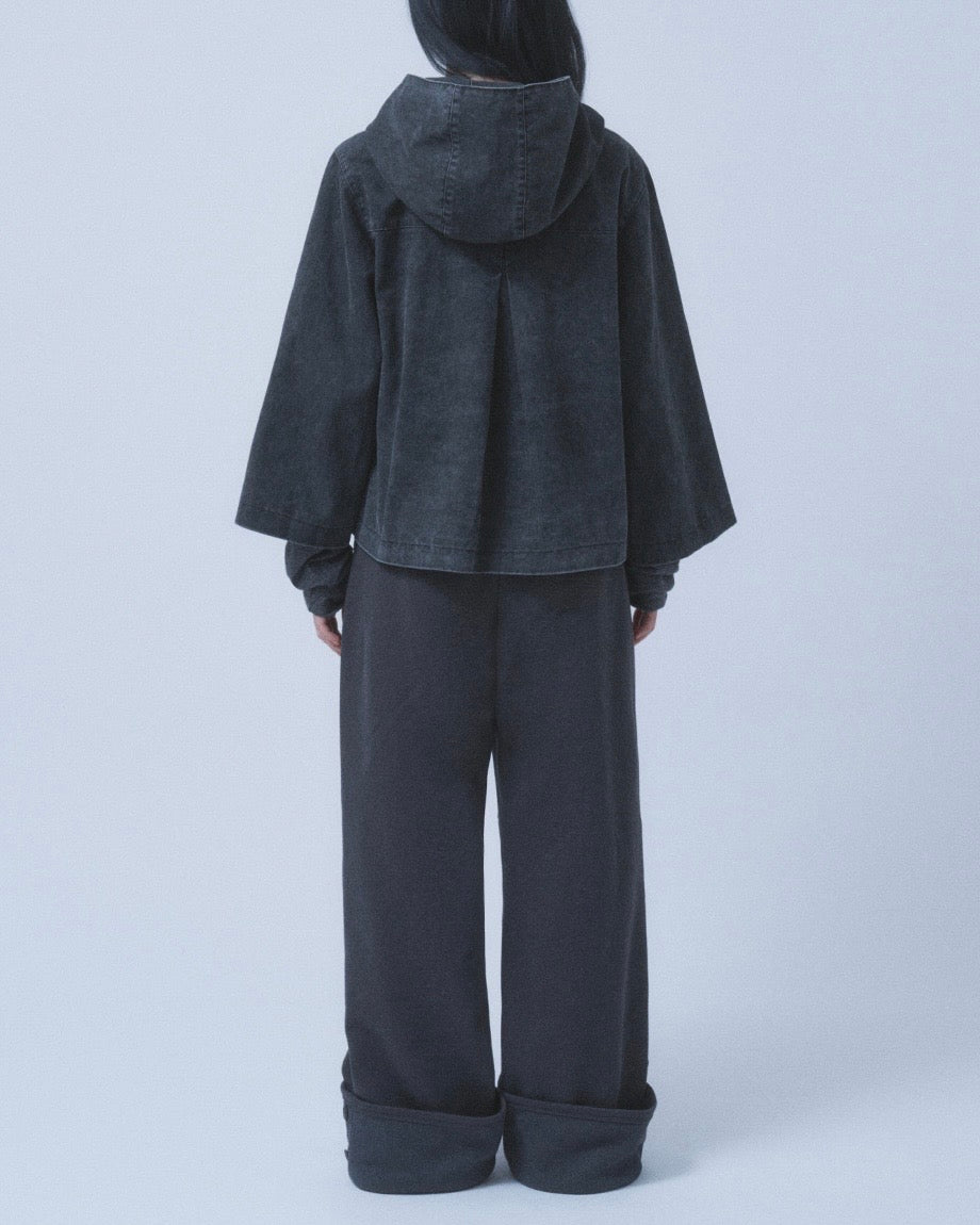【TUOMIO】WASHED CAPE JACKET
