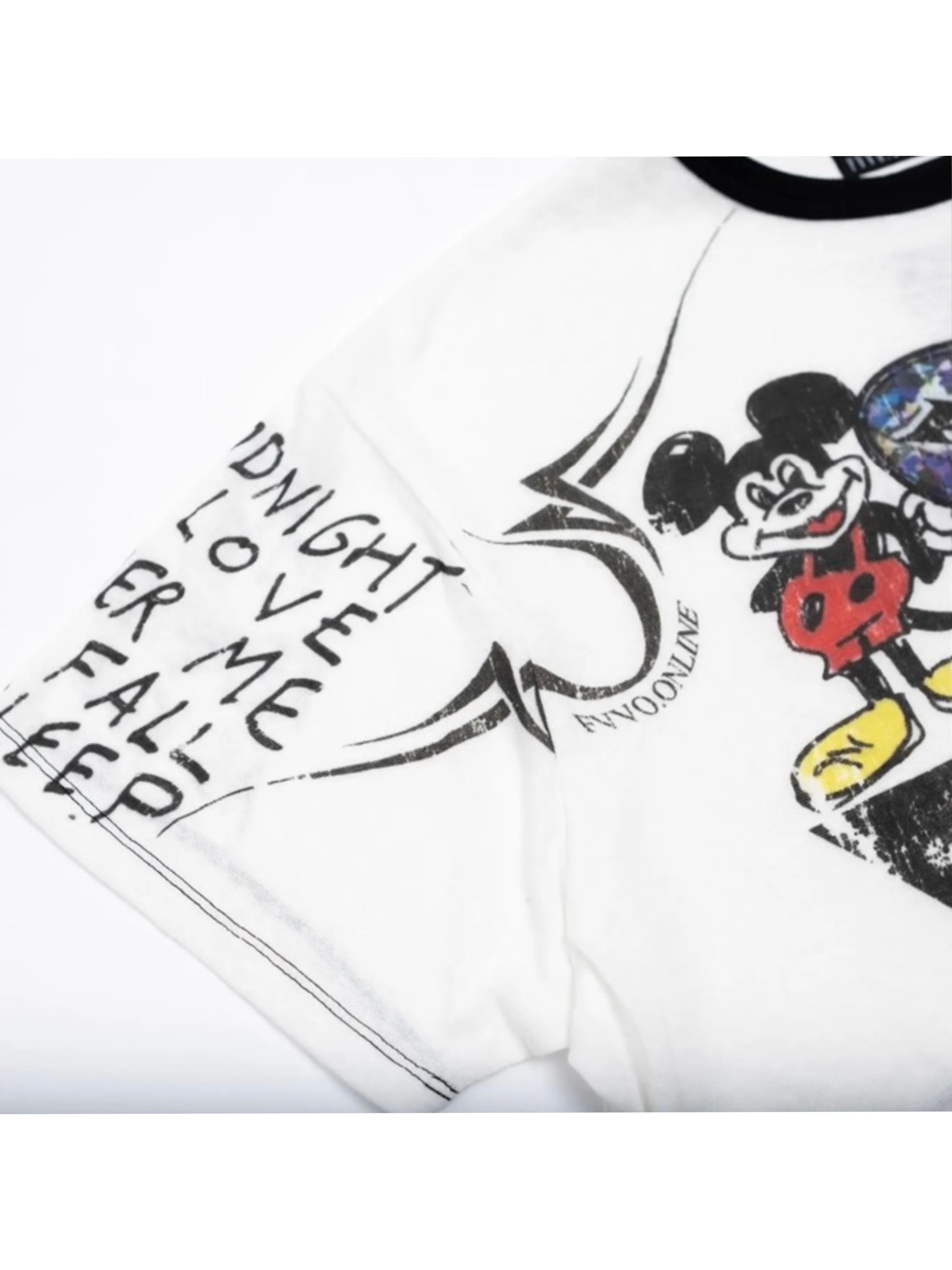 【F.V.V.O】Parody Graphic Ringer Tee