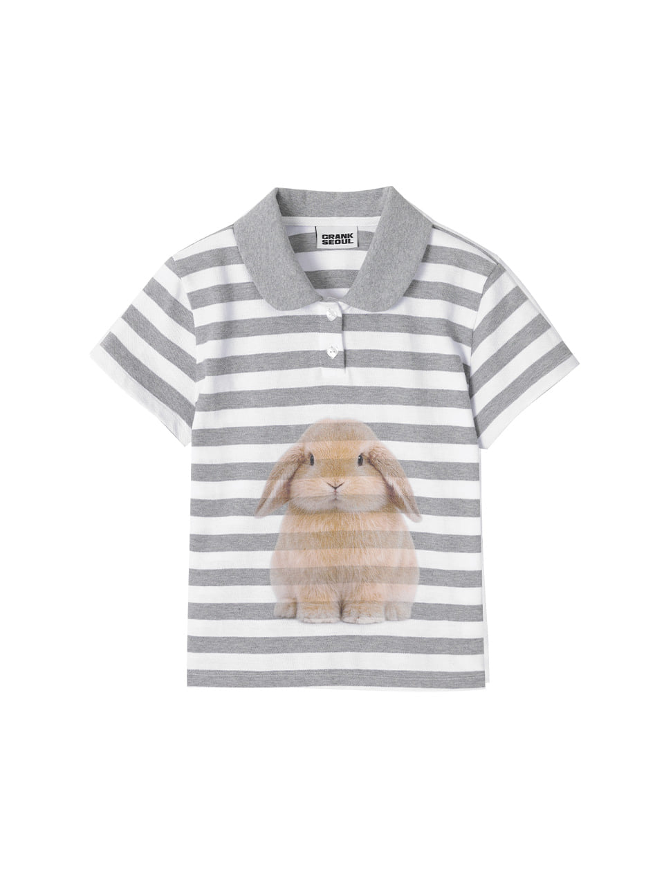 【CRANK】BUNNY GRAPHIC POLO SHIRT