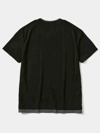 【DNSR】Layered V-Neck Half T-Shirt