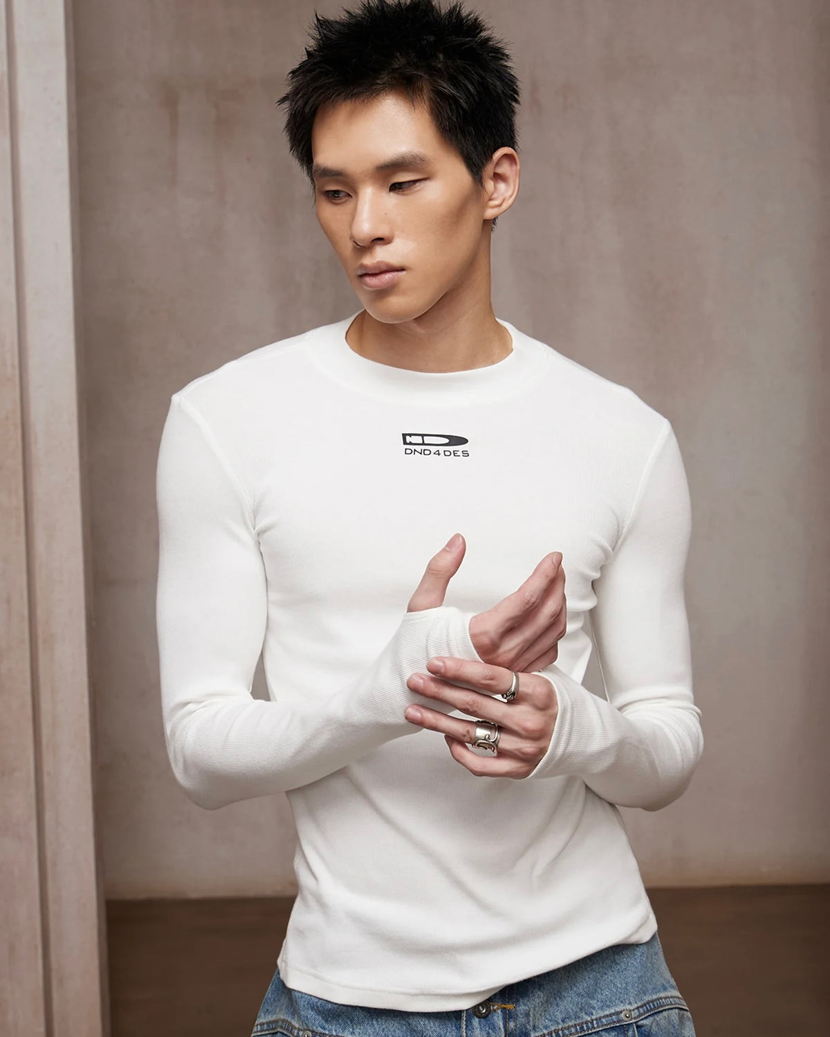【DND4DES】Logo Basic L/S Tee