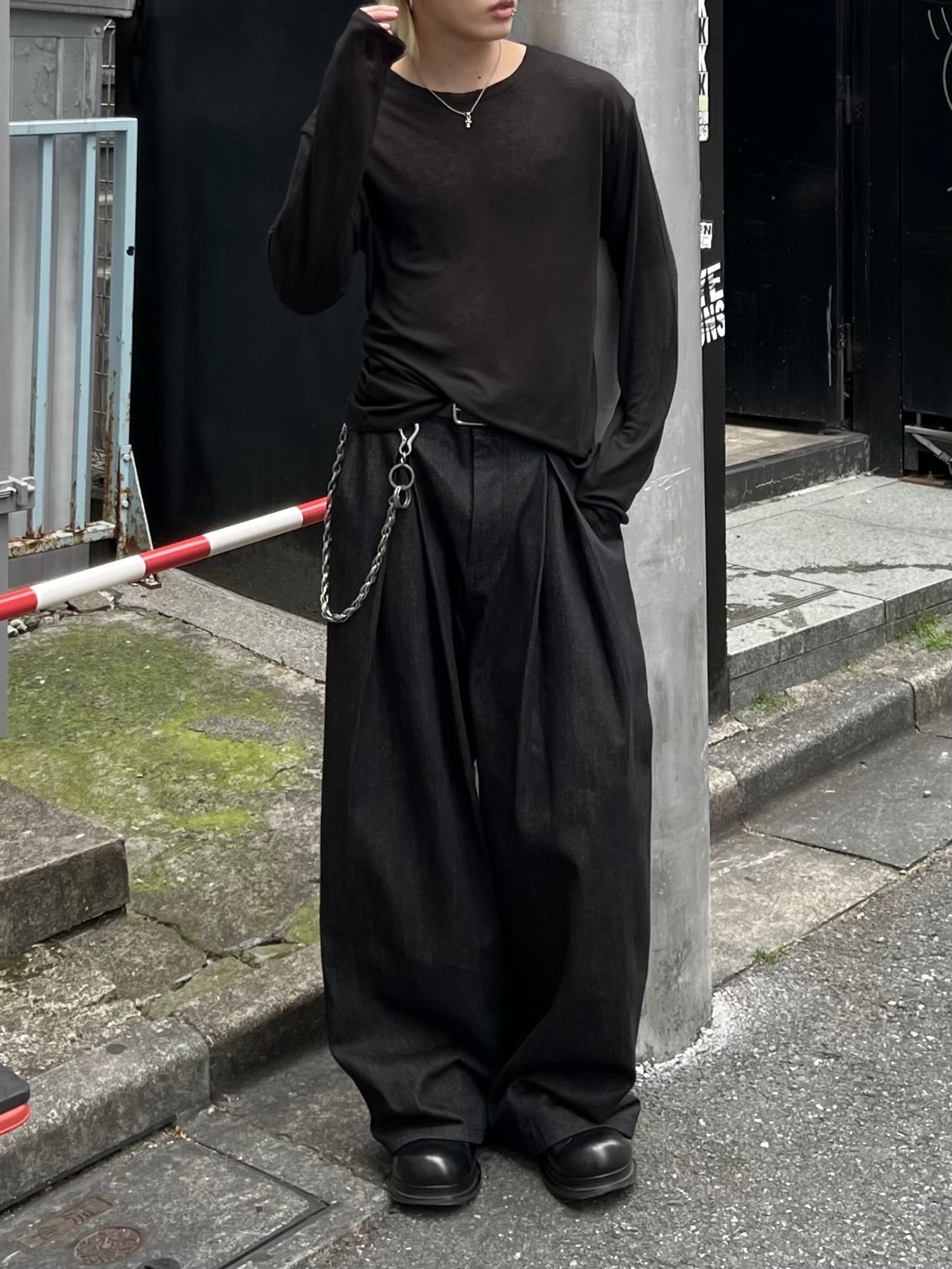 大阪店WEB限定受注制【Chikashitsu + 】wool inner t-shirt (3color)