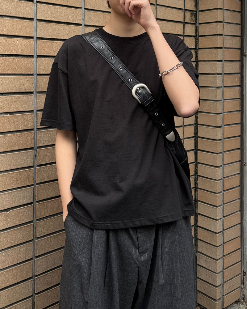 東京店WEB限定受注制【Chikashitsu +】cropped box tee (4color)