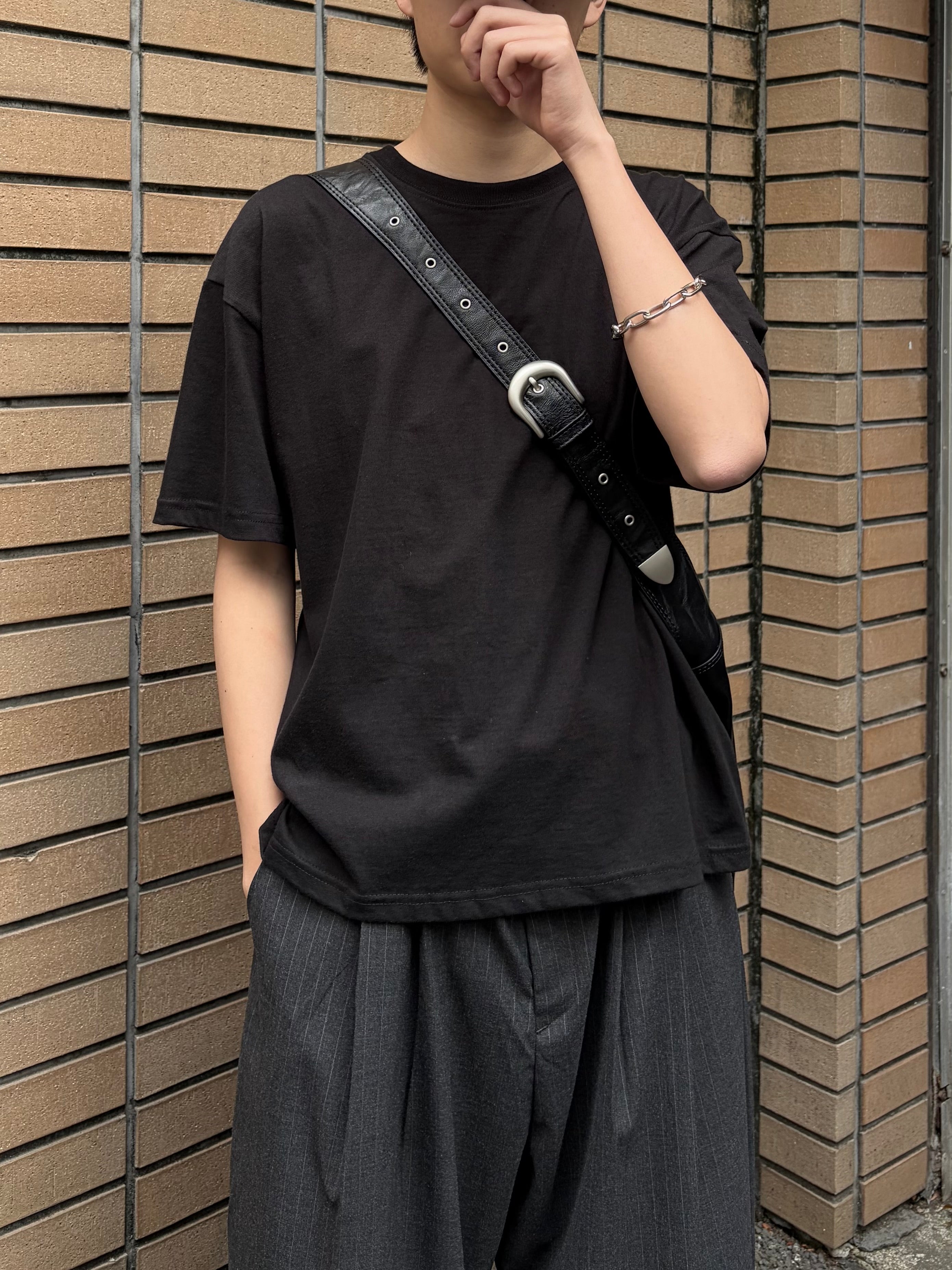 東京店WEB限定受注制【Chikashitsu +】cropped box tee (4color)