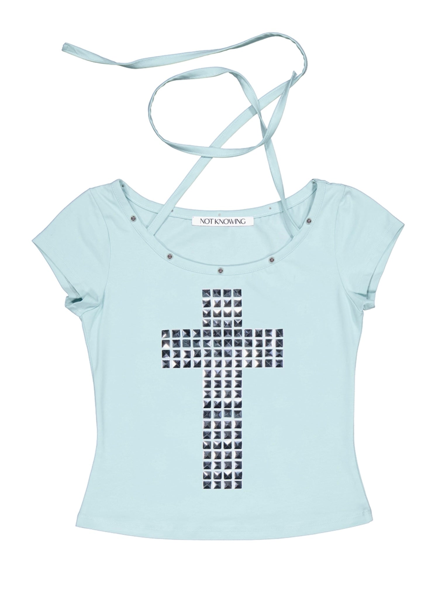 【NOT KNOWING】Cross Hotfix Top