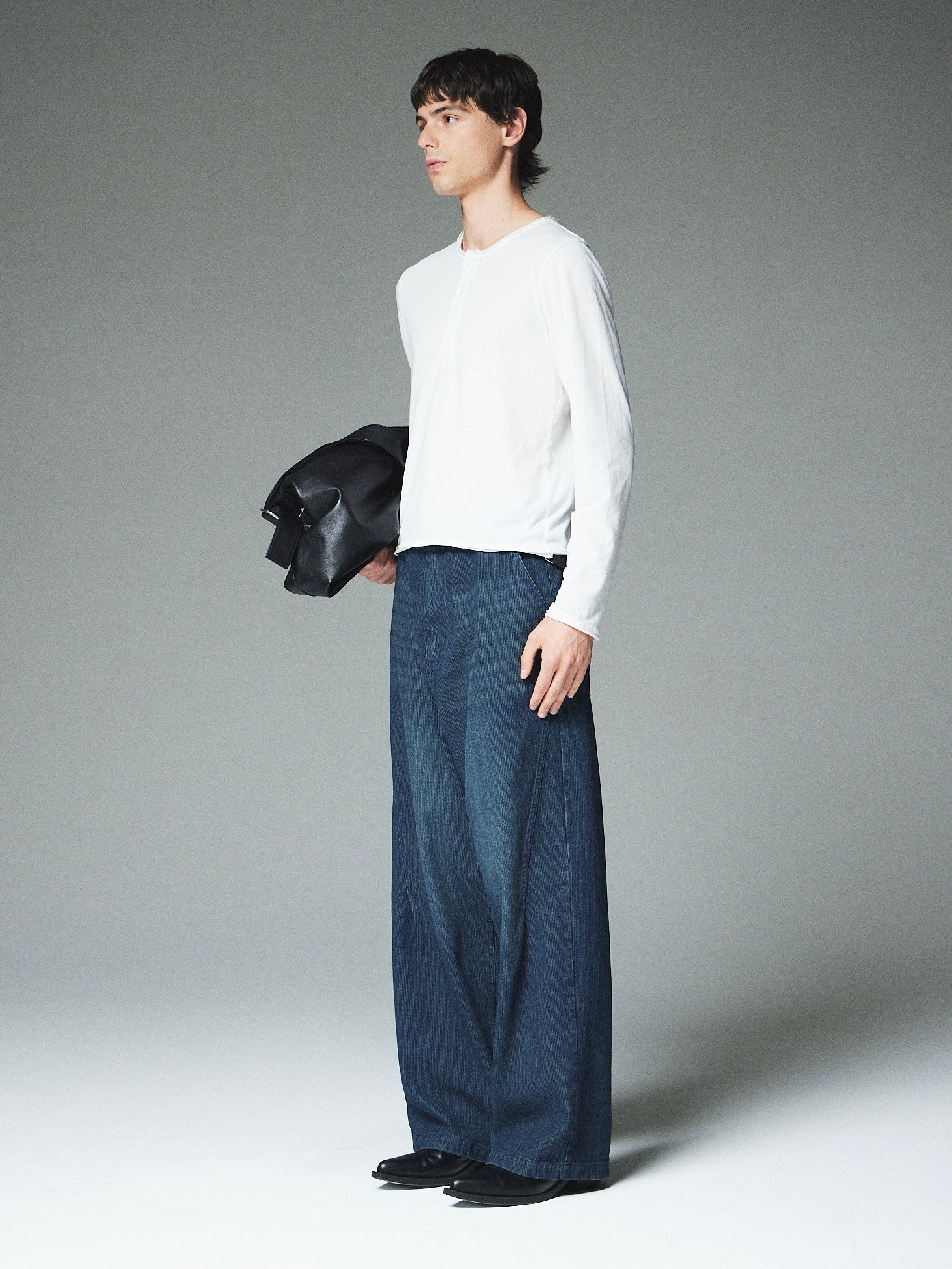 【CS】chain twill denim pants