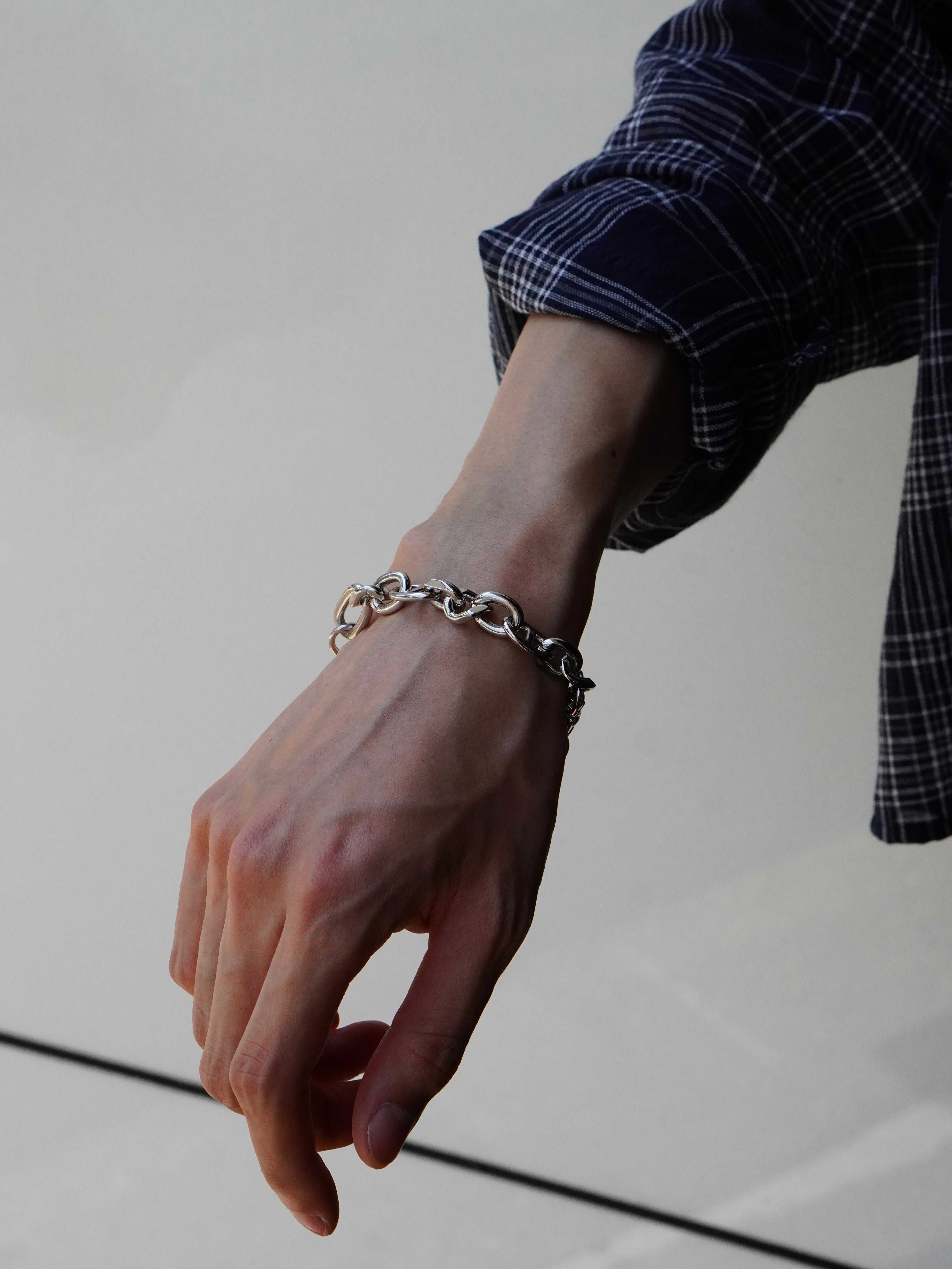 5/23 20:00発売【CHIKASHITSU PLUS HIGH】Anchor links bracelet (2color)