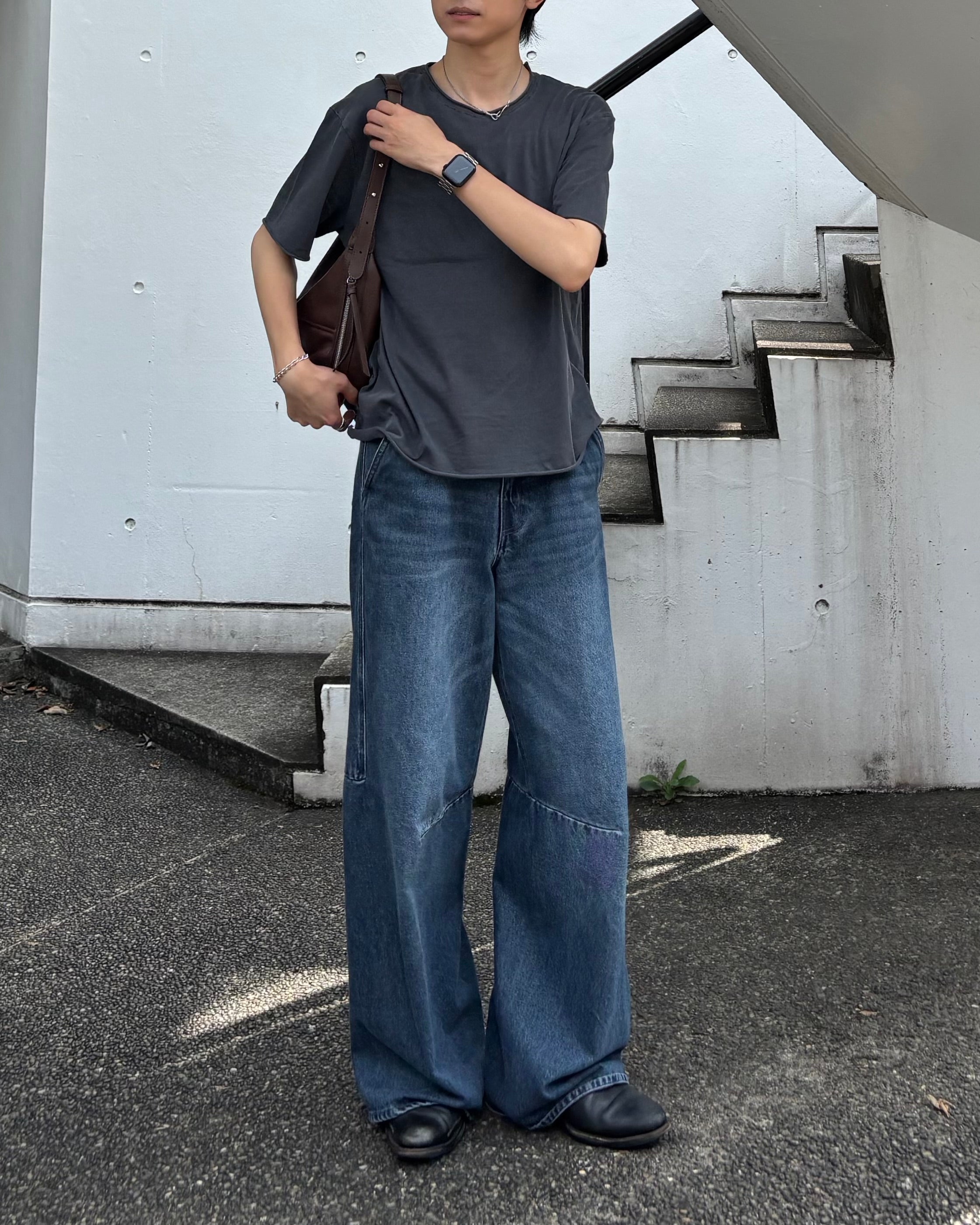 東京店WEB限定受注制【Chikashitsu +】daily hobo bag (2color)