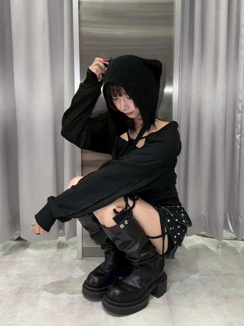 3/1 20:00発売 受注制【nmtc +】anngora cat knit cap / 【エヌエムティーシープラス】アンゴラキャットニットキャップ (3color)