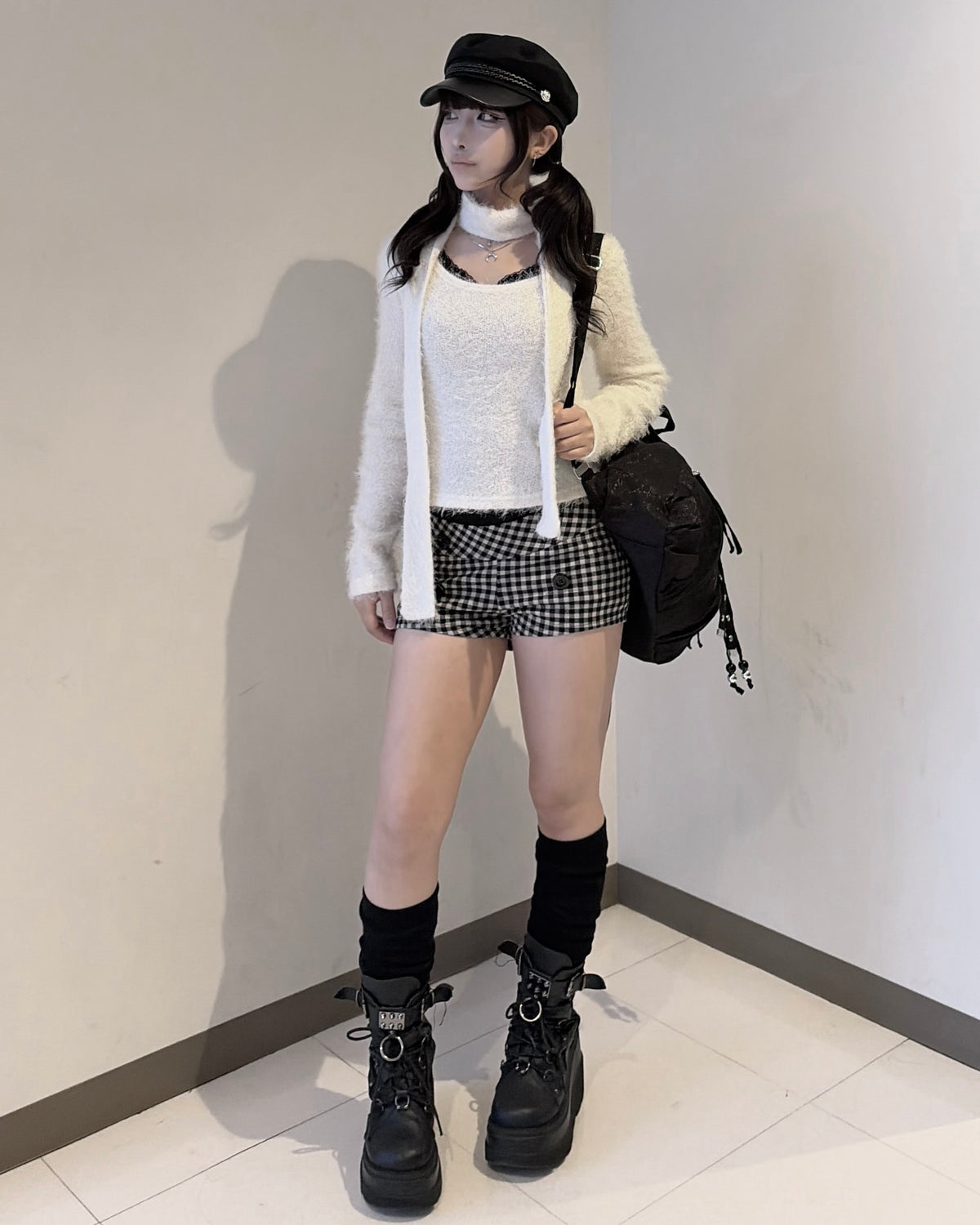 受注制【nmtc+】Check Button Micro Shorts