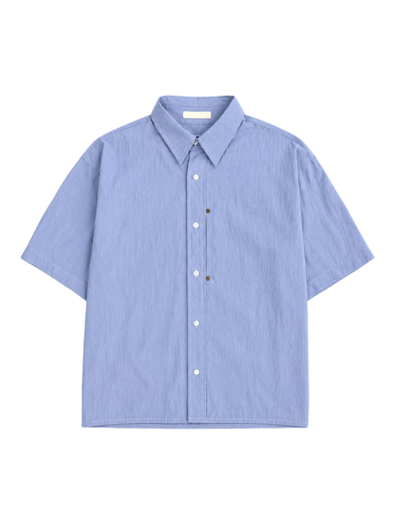 受注制【Chikashitsu +】cropped rivet shirt (3color)