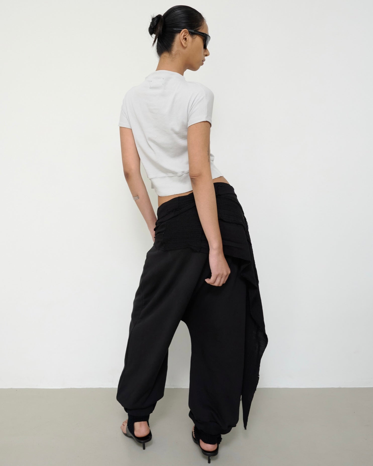 【NACHE】Shirred Hem Baggy Sweatpants[SP-01]