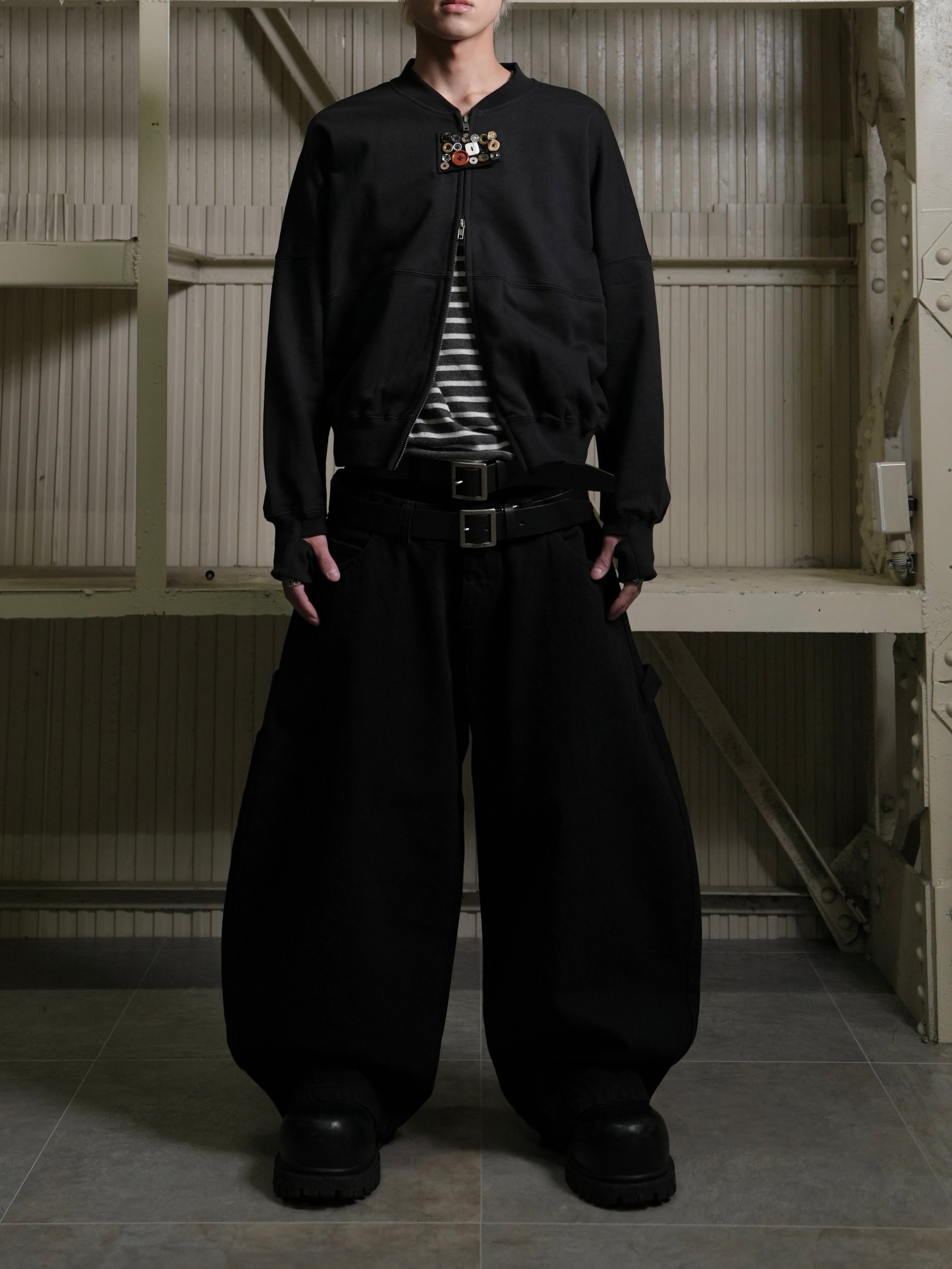 【Lee fi Ne】Multi Button Zip-Up Jacket