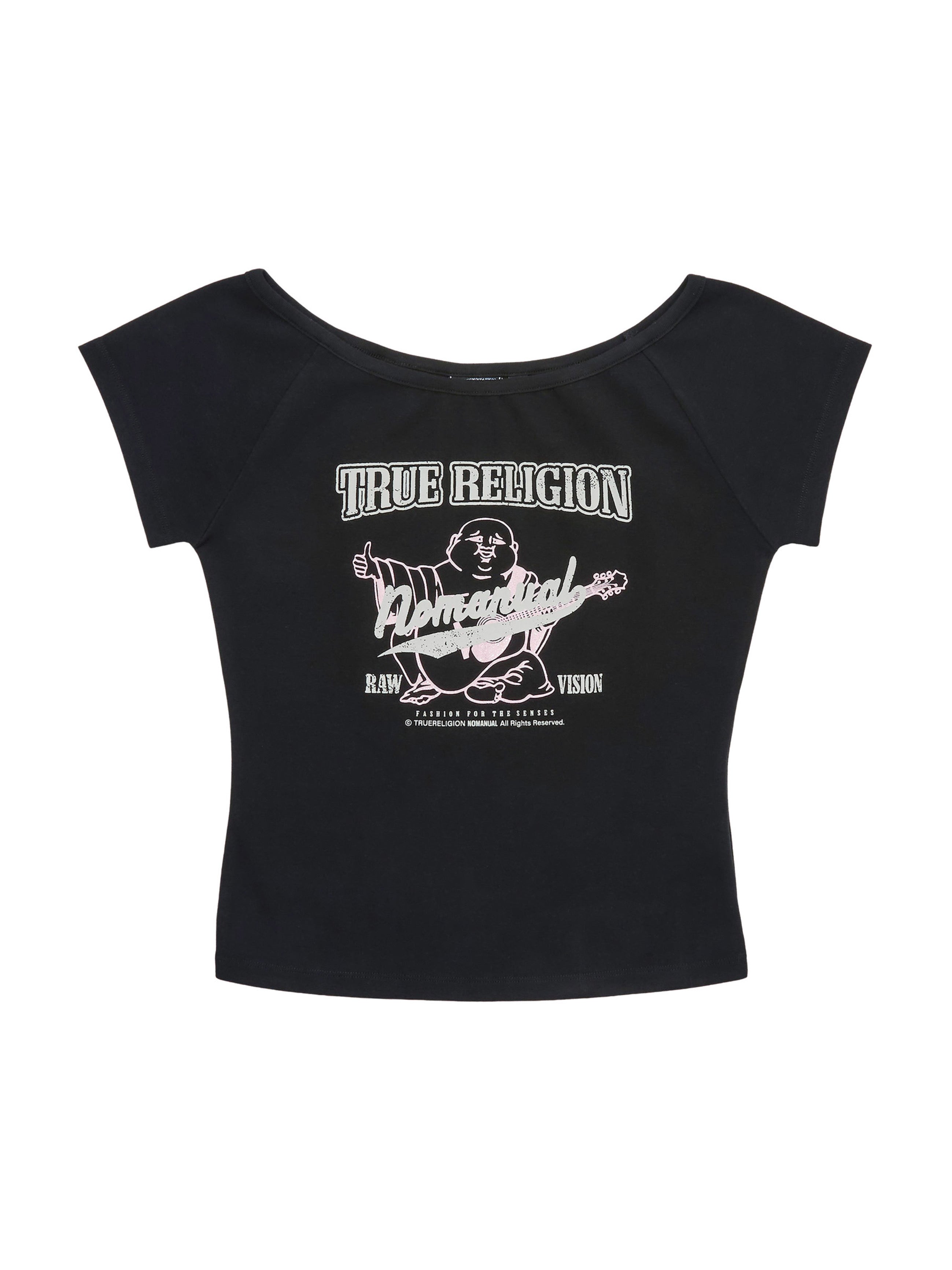 【NOMANUAL×TRUE RELIGION】NO RELIGION ONE SHOULDER TOP