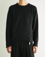 【CS】Cut-Off Nep Crewneck Knit