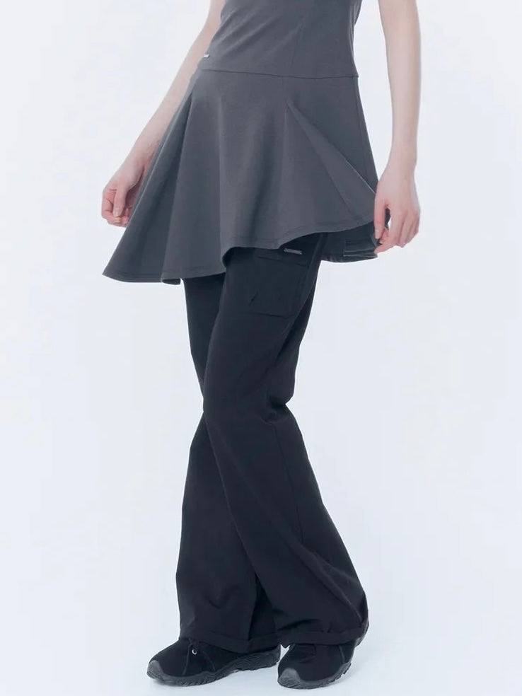 【Miseki seoul】Ribbed side pocket pants